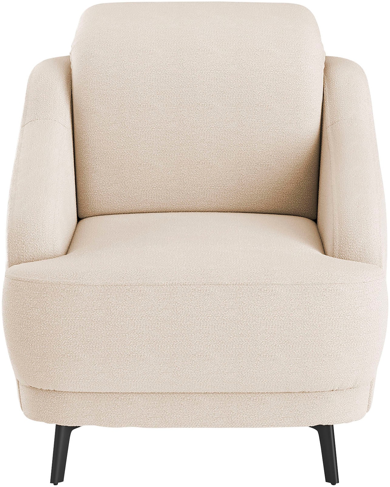 sit&more Sessel »Blues«, (1 St.), mit Metallfüßen, schwarz-matt günstig online kaufen