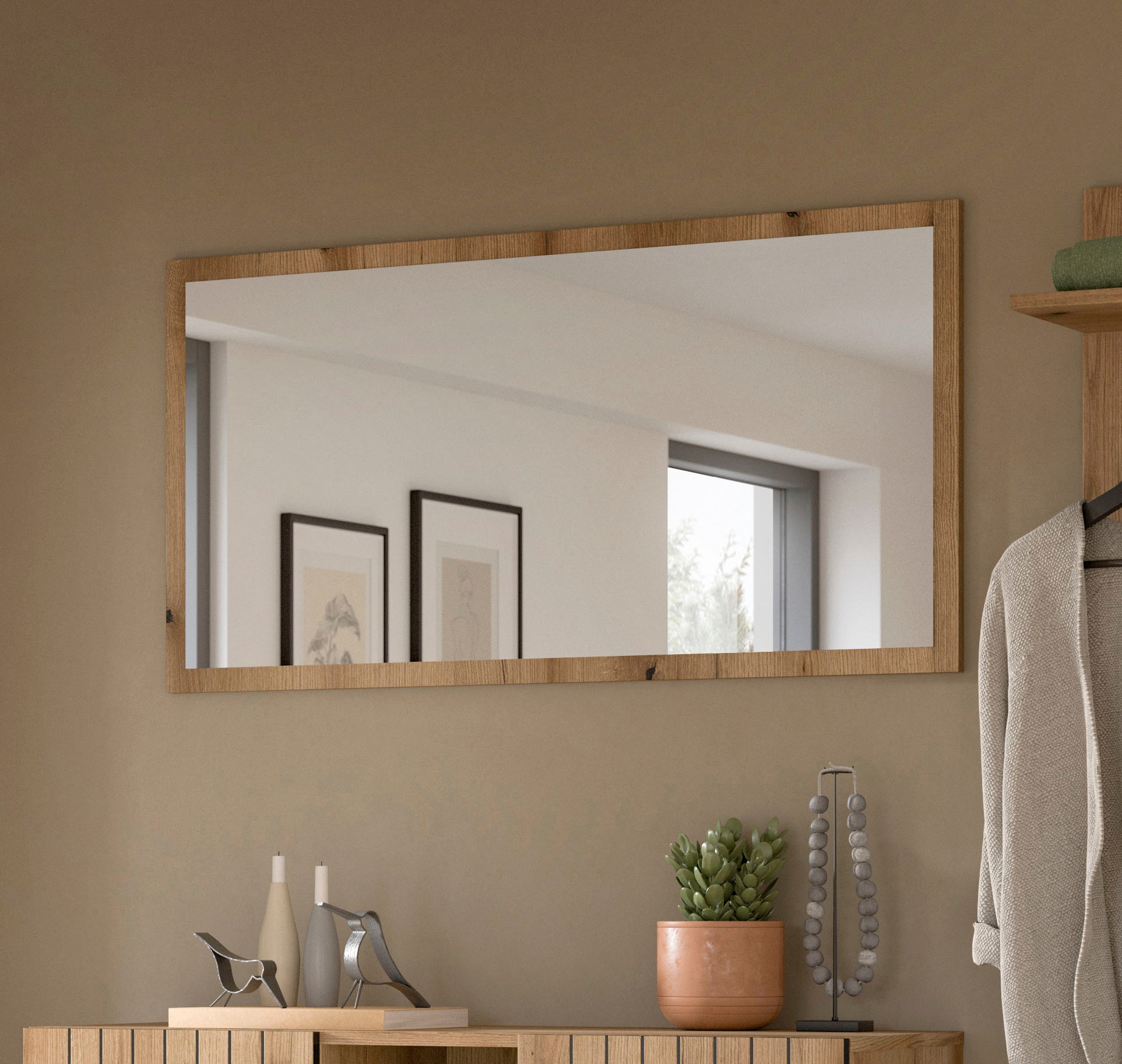 INOSIGN Spiegel »TATIO,106x55x2 cm, große Spiegelfläche« Garderobenspiegel, günstig online kaufen