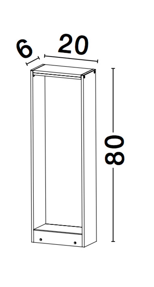 Nova Luce Außen-Stehlampe »VOLVEL« LED-Modul 1 Stk. Warmweiß Einstellbar