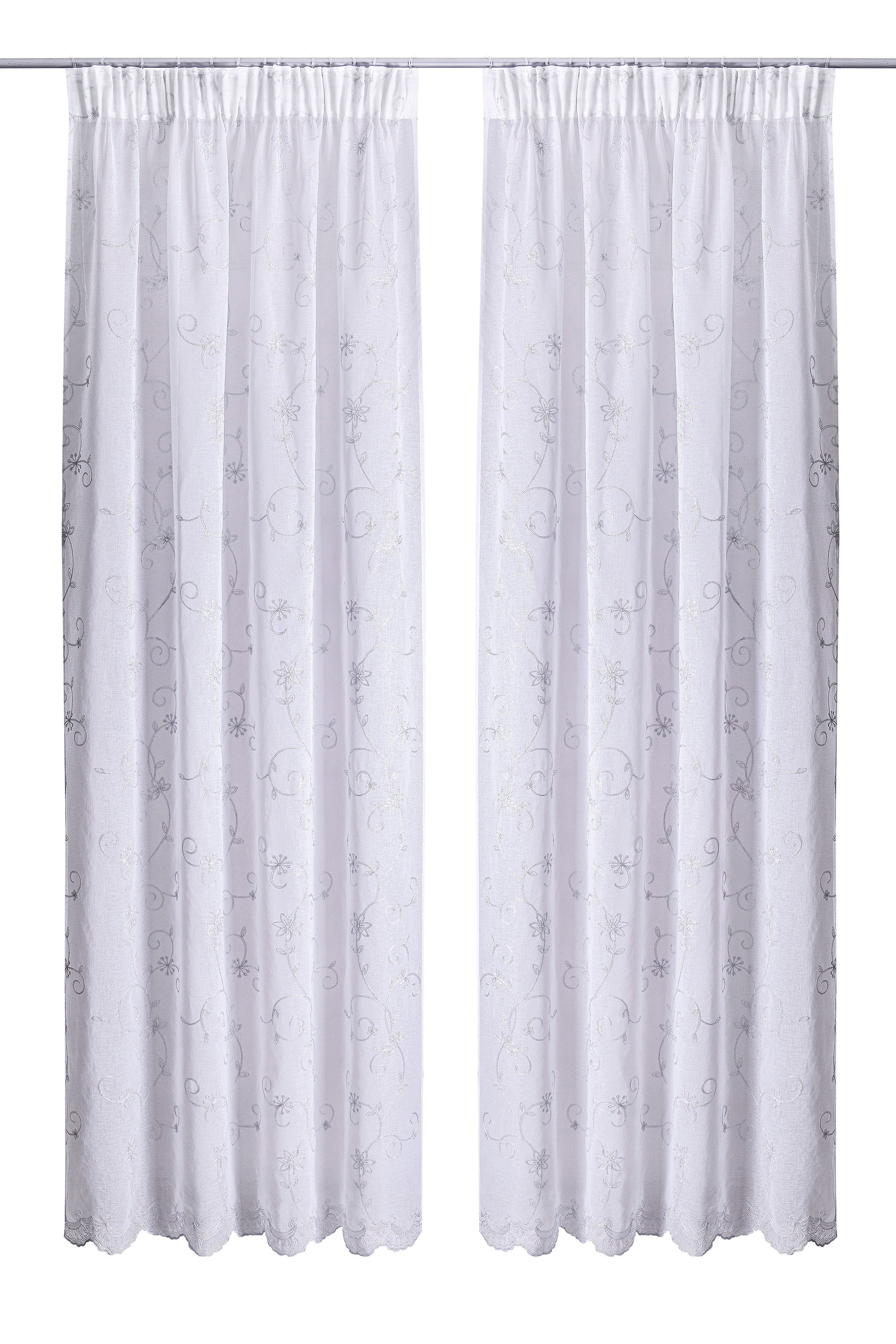 Home affaire Gardine »Bisel« Multifunktionsband 1 Stk. tlg. Transparent, Bl günstig online kaufen