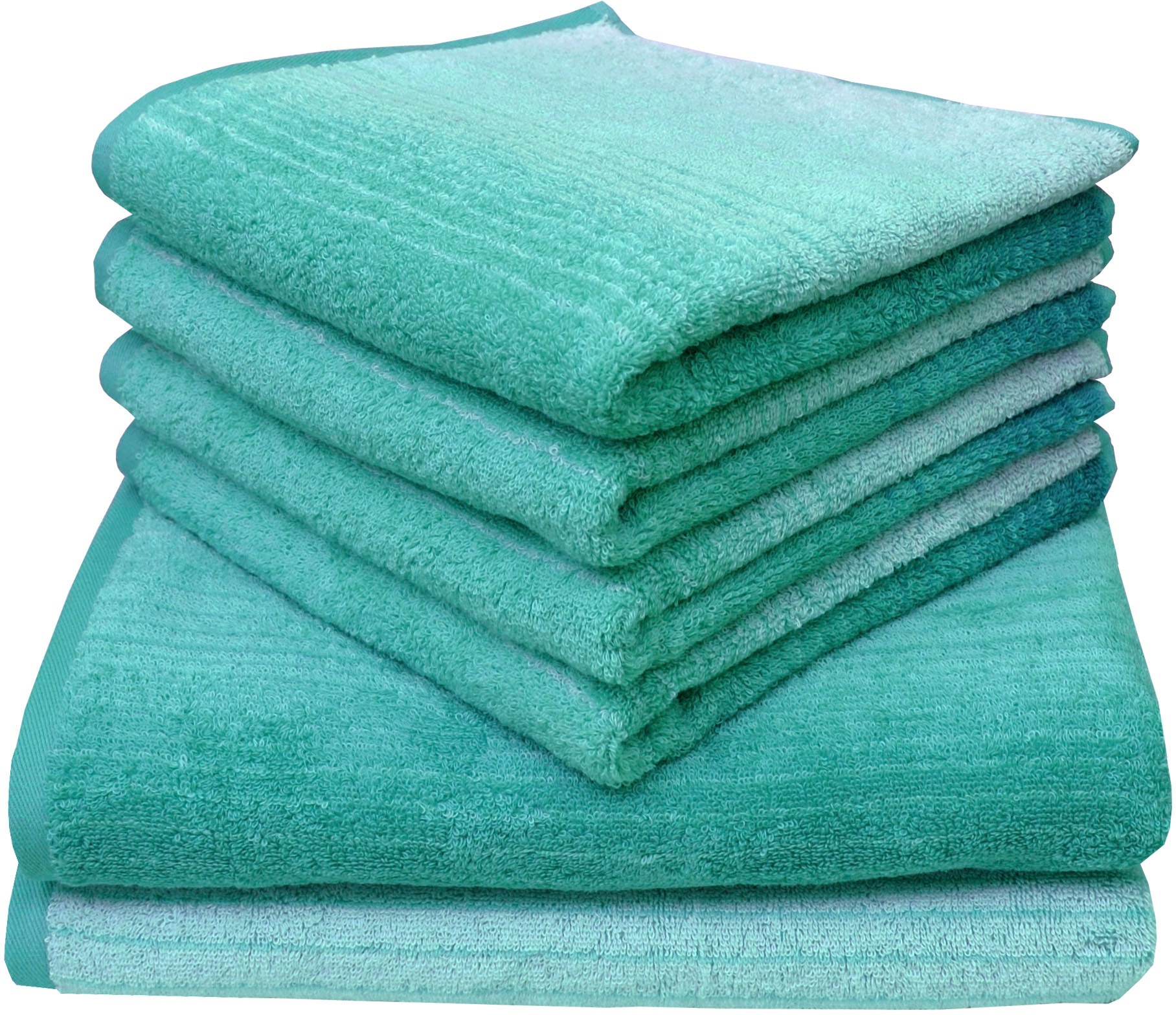 Dyckhoff Handtuch Set »mit Farbverlauf«, Set, 6 tlg., Walkfrottee, mit Farb günstig online kaufen
