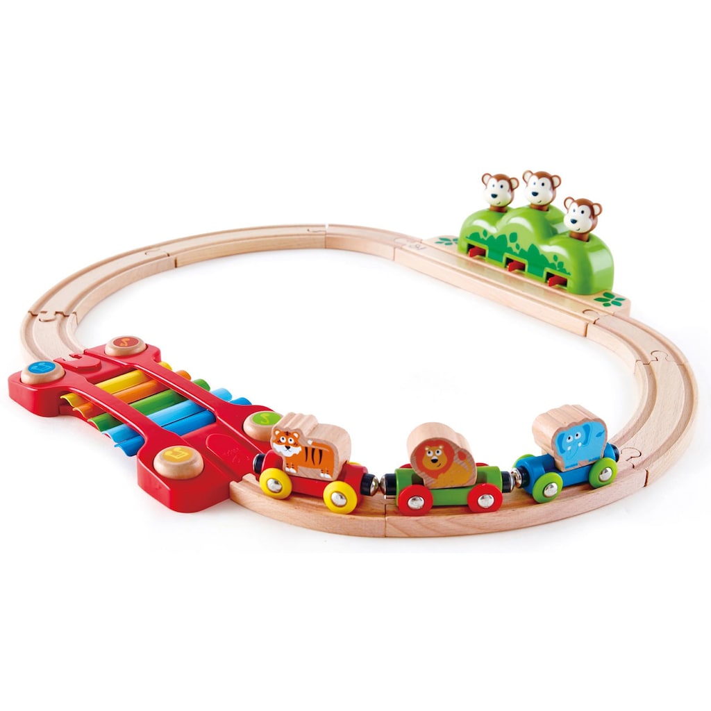 Hape Spielzeug-Eisenbahn »Kleines Tier-Eisenbahnset«, (Set)