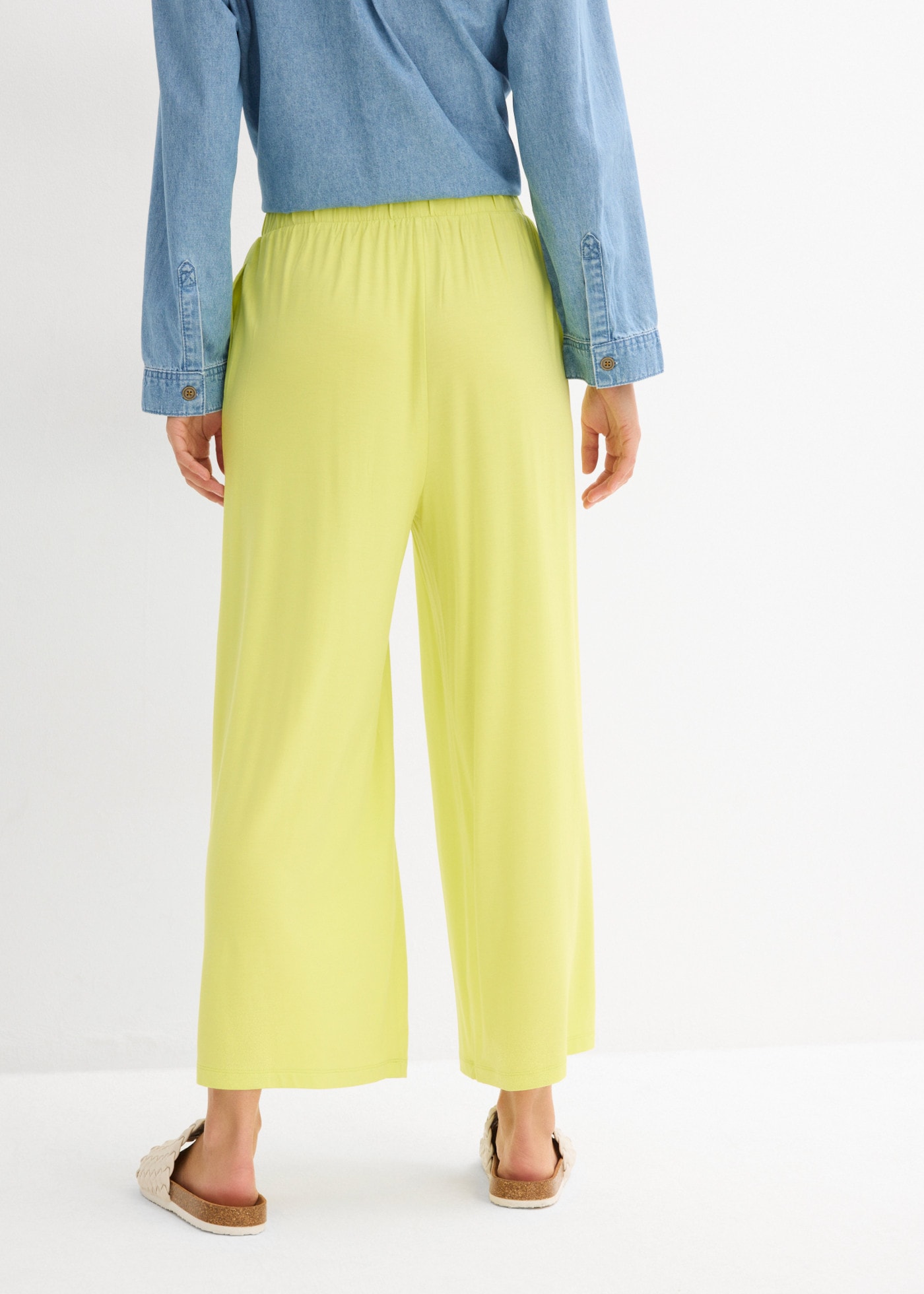 bonprix Culotte  lockere Passform, aus Viskose und Elasthan, 7/8-Länge