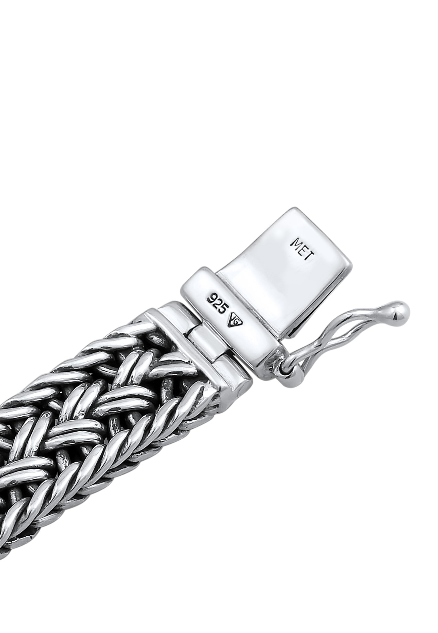 Kuzzoi Armband »Unisex Königskette Kastenverschluss 925er Silber«