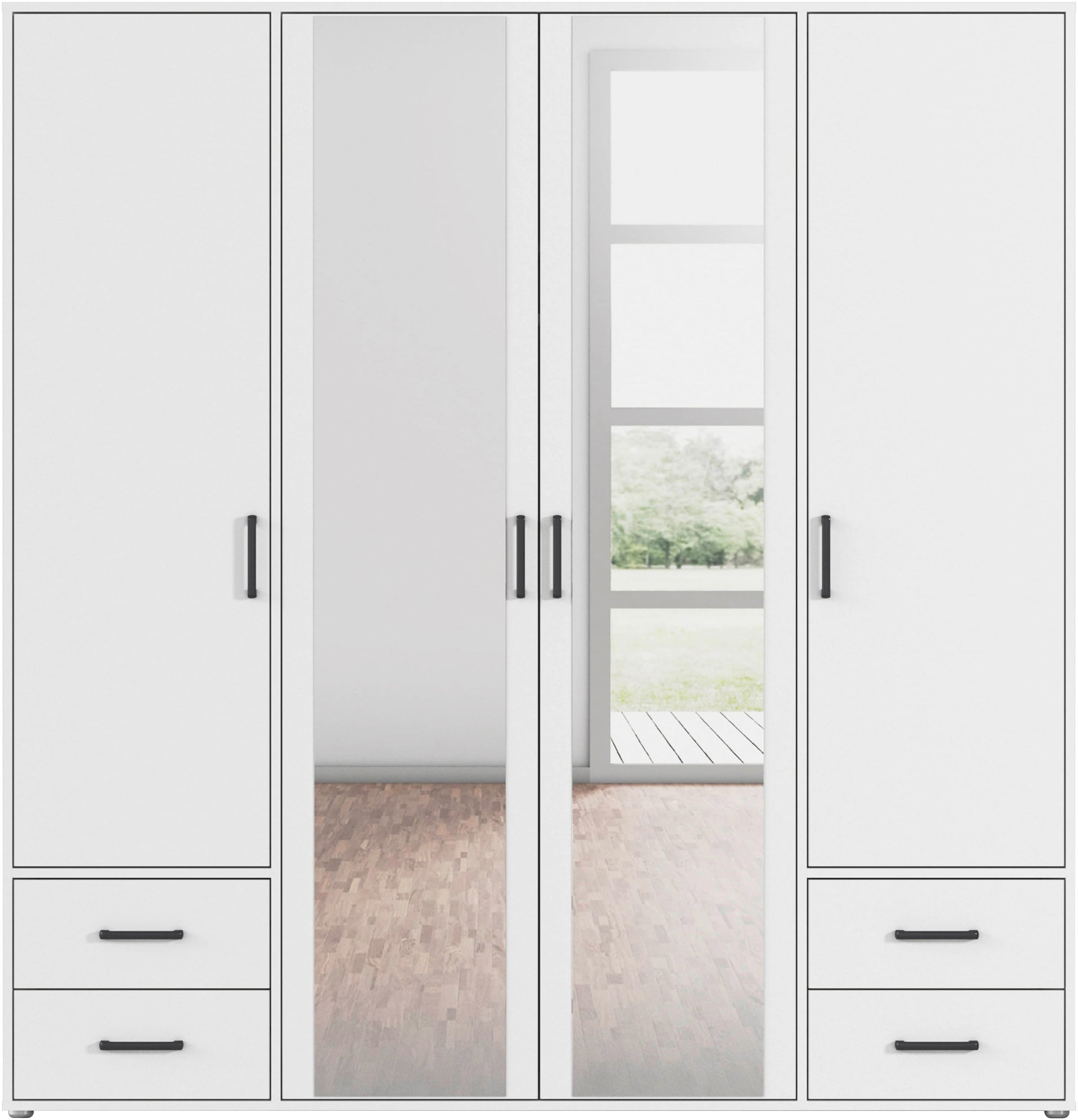 rauch Drehtürenschrank »Kleiderschrank Schrank Garderobe Wäscheschrank VOYA günstig online kaufen