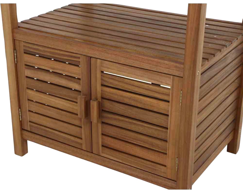 Siena Garden Gartentisch »Riva« 52x75x87 cm,  Outdoor-Kitchen, Mittelteil, Gestell Akazie FSC 100%,Granit dunkelgrau