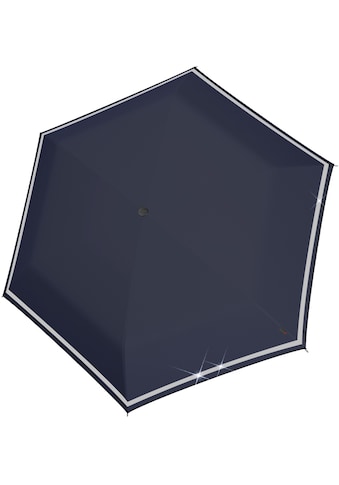 Knirps® Taschenregenschirm »Rookie manual, navy reflective«, für Kinder; mit... kaufen
