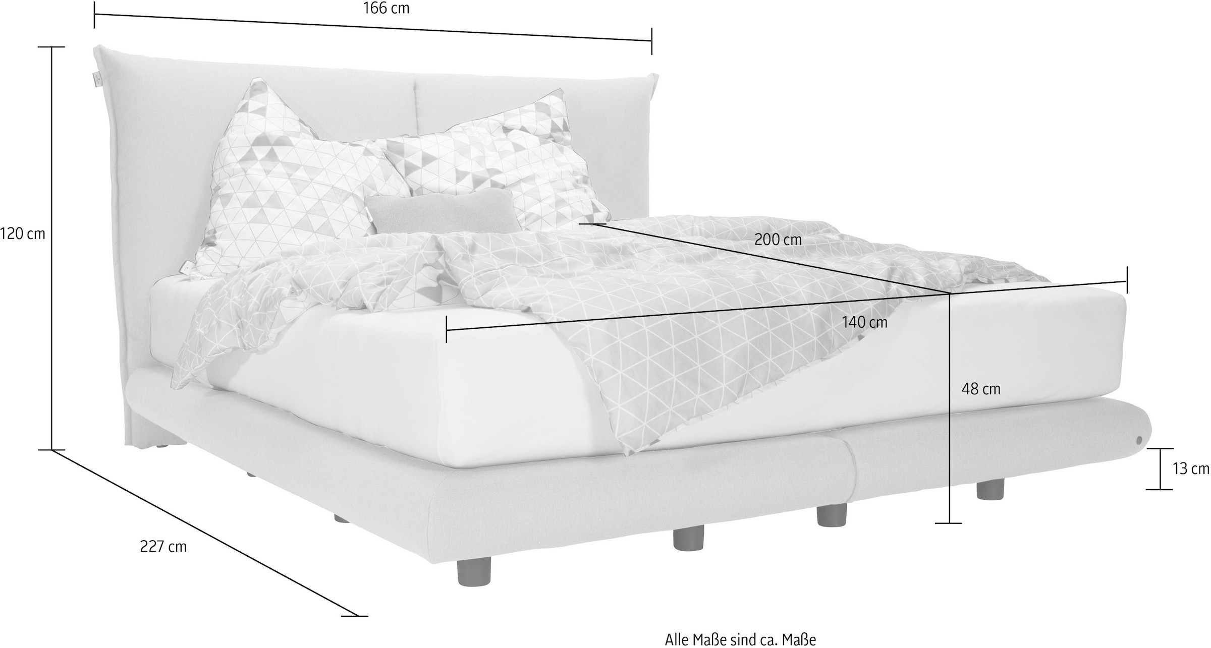 9. Bild von TOM TAILOR HOME Boxspringbett »SOHO PILLOW BOX«, in Schwebeoptik, Kopfteil in Kissenform, Höhe 120 cm