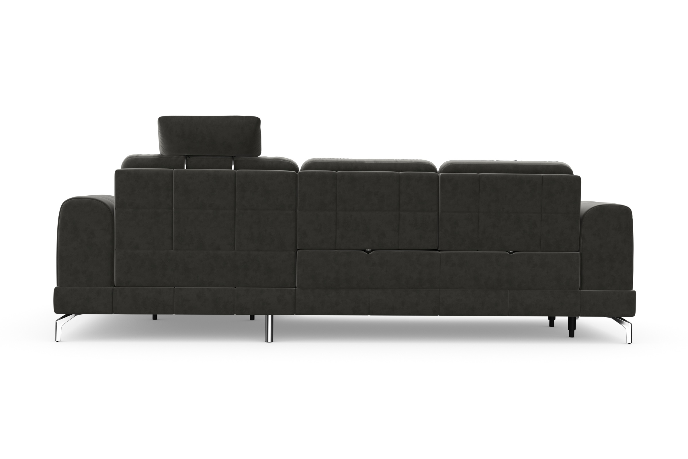 sit&more Ecksofa »Bendigo L-Form«, inklusive Sitztiefenverstellung, Bodenfreiheit 12 cm, in 2 Fußfarben