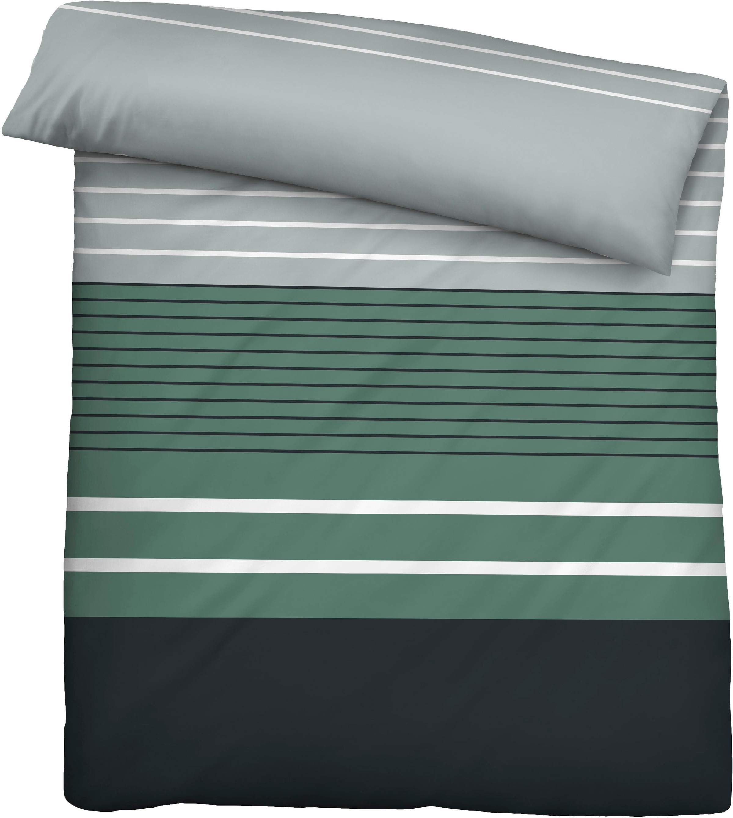 Biberna Bettwäsche »Fenja in Gr. 135x200, 155x220 oder 200x200 cm«, Bettwäsche aus Baumwolle in Satin-Qualität, Bettwäsche mit Streifen