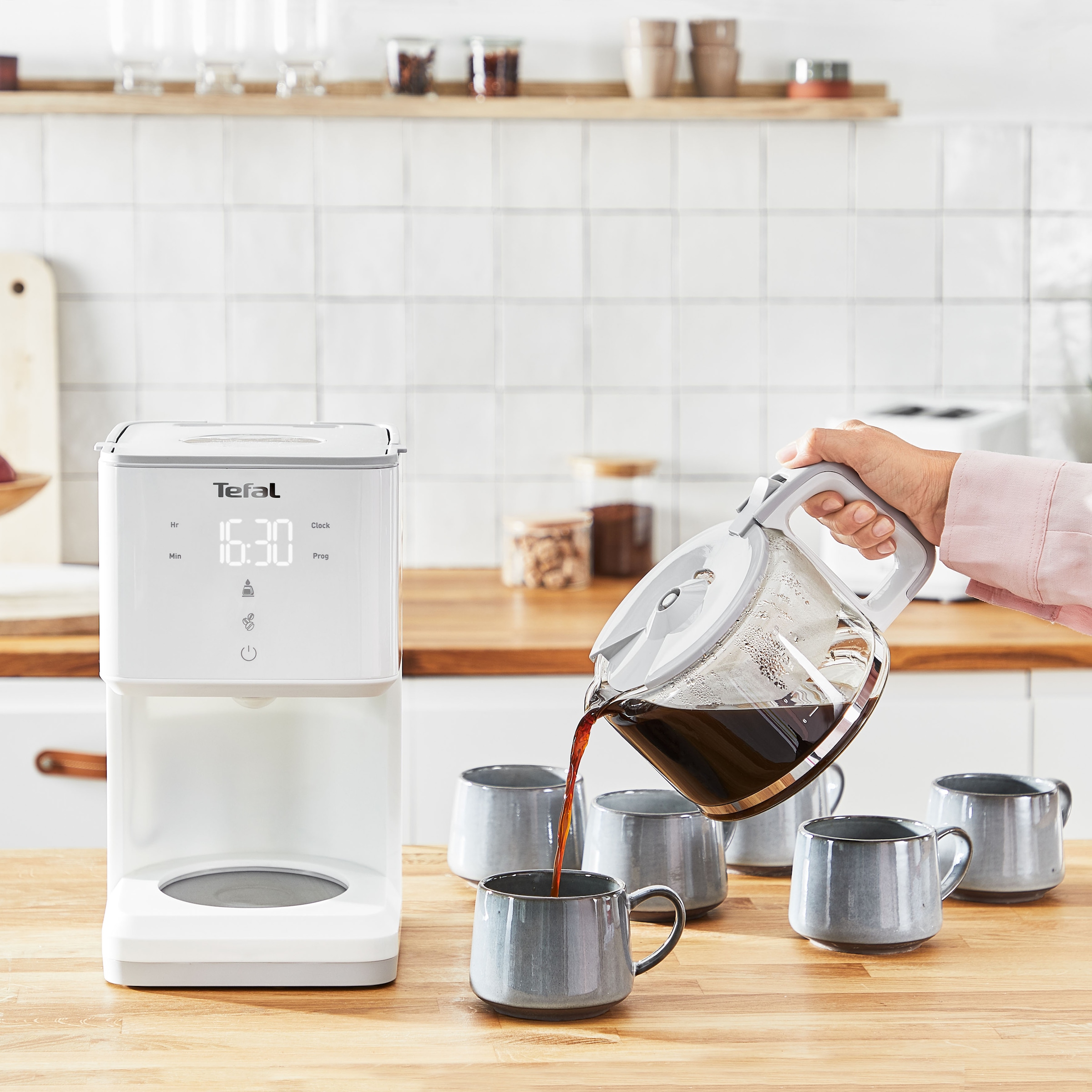 Tefal Filterkaffeemaschine Sense«, Digital-Anzeige, »CM6931 bestellen Deckel, online 15 Kaffeekanne, 1,25 für Tassen - mit Glaskanne Kapazität 10 l
