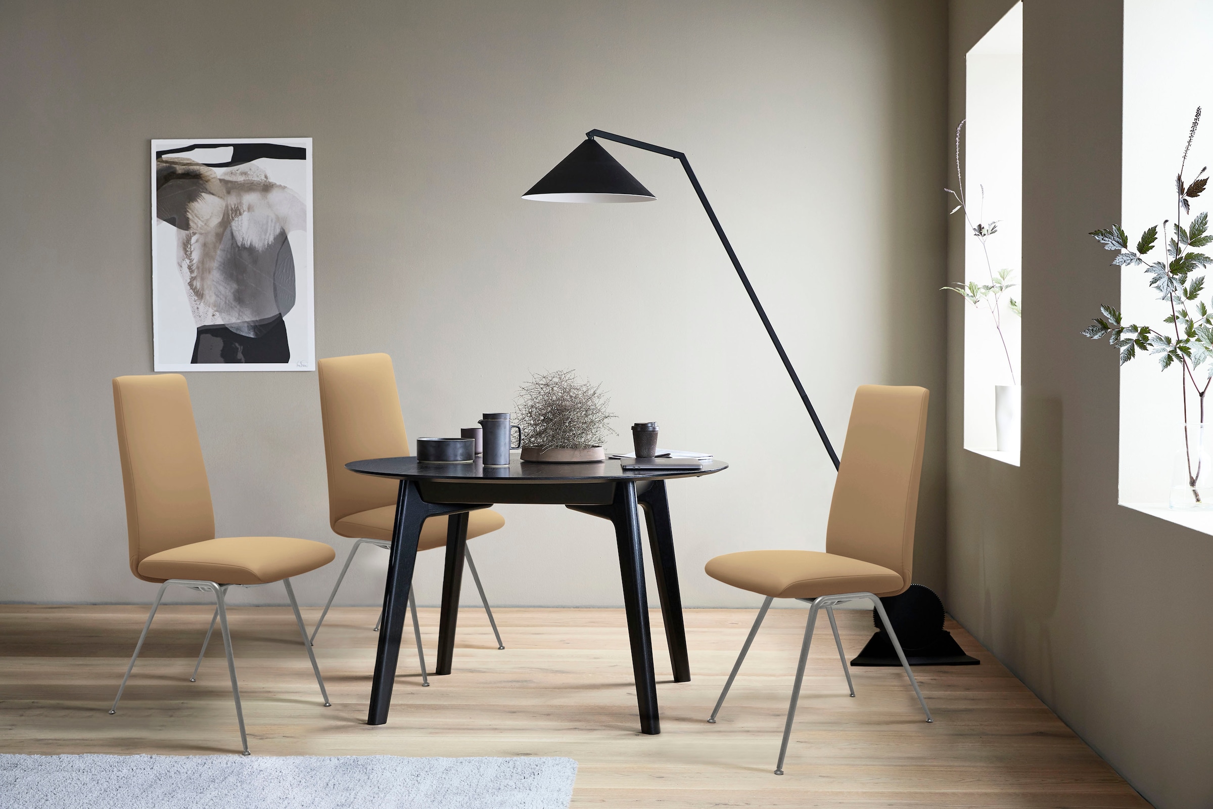 Stressless® Polsterstuhl »Laurel«, Leder PALOMA, High Back, Größe L, mit Beinen aus Stahl in Chrom glänzend