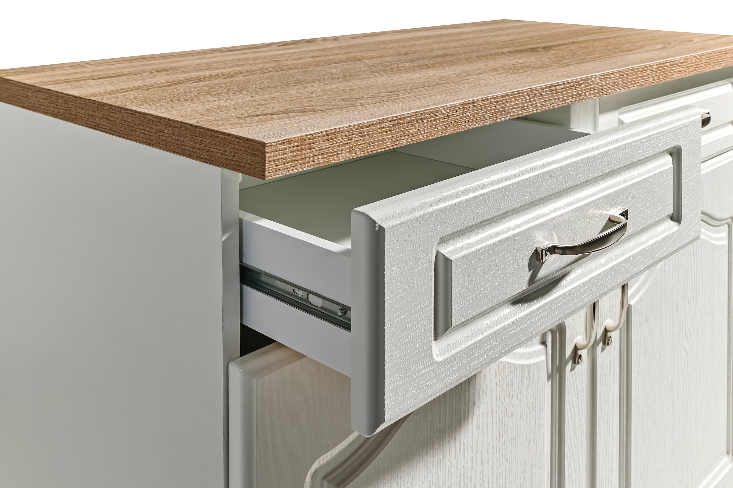 wiho Küchen Unterschrank »Linz«, 100 cm breit, in Landhaus-Optik