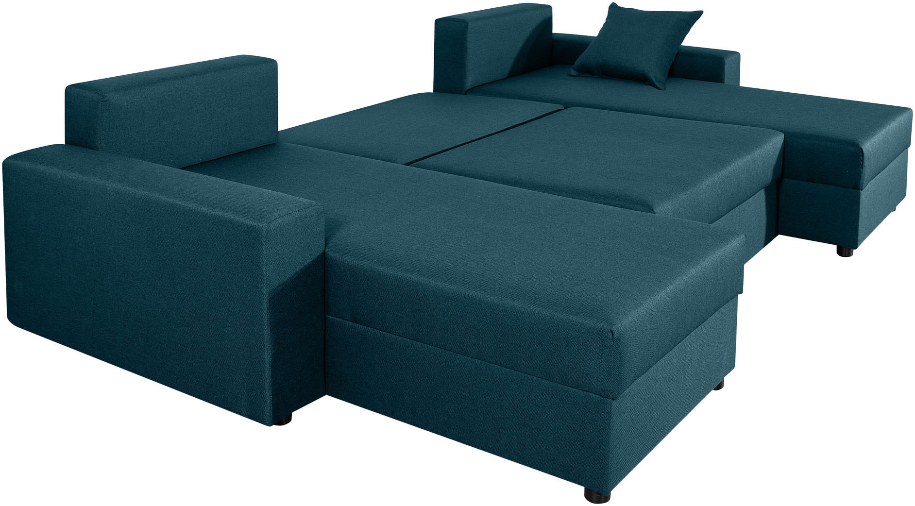 COLLECTION AB Wohnlandschaft »Pico U-Form«, Wohnlandschaft,2 X Ottomane,Polyätherschaum Polsterung