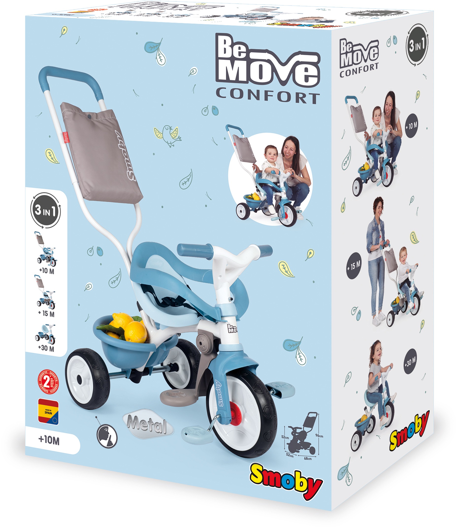 Smoby Dreirad »Be Move Komfort, blau«, Made in Europe