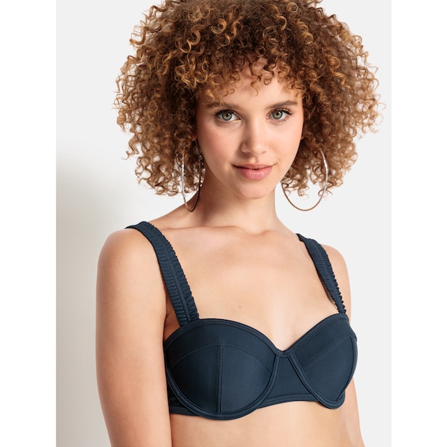 LSCN by LASCANA Bügel-Bikini-Top »Gina«, mit gerafften Trägern online  kaufen