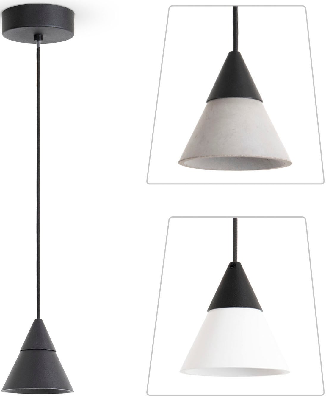 Paco Home Pendelleuchte »CLEA«, LED Hängelampe Wohnzimmer Esszimmer Küchenlampe Hängend