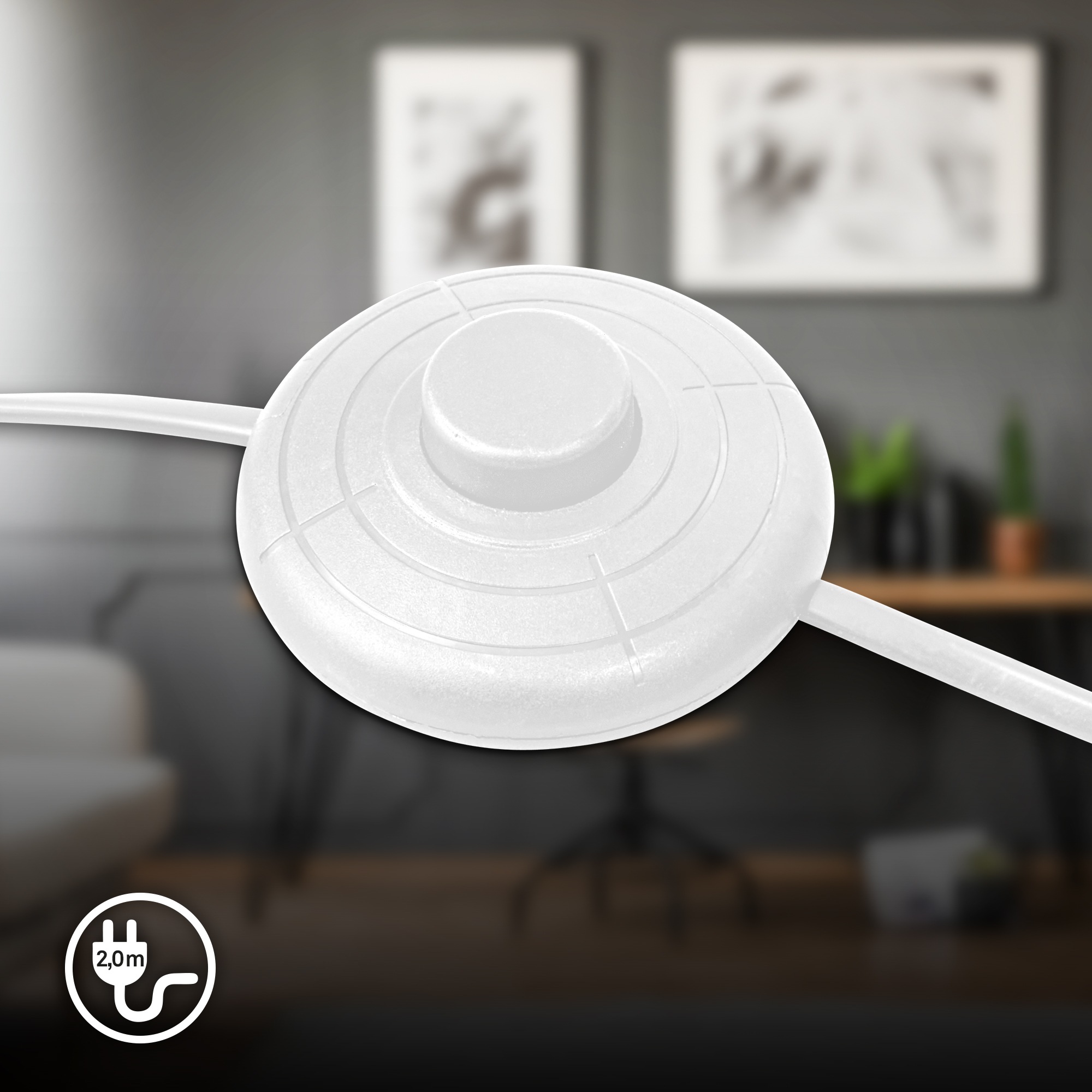 Briloner Leuchten LED Stehlampe »Stehleuchte, weiß, 1xGU10/max. 9W exkl.«, Leuchtmittel GU10 | ohne Leuchtmittel