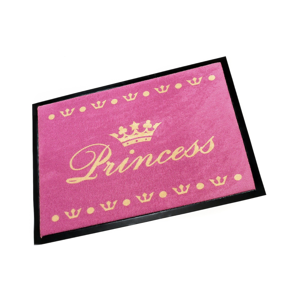 HANSE Home Fußmatte »Princess«, rechteckig, mit Spruch, Schrift, Robust, Pflegeleicht, Rutschhemmend, Prinzessin