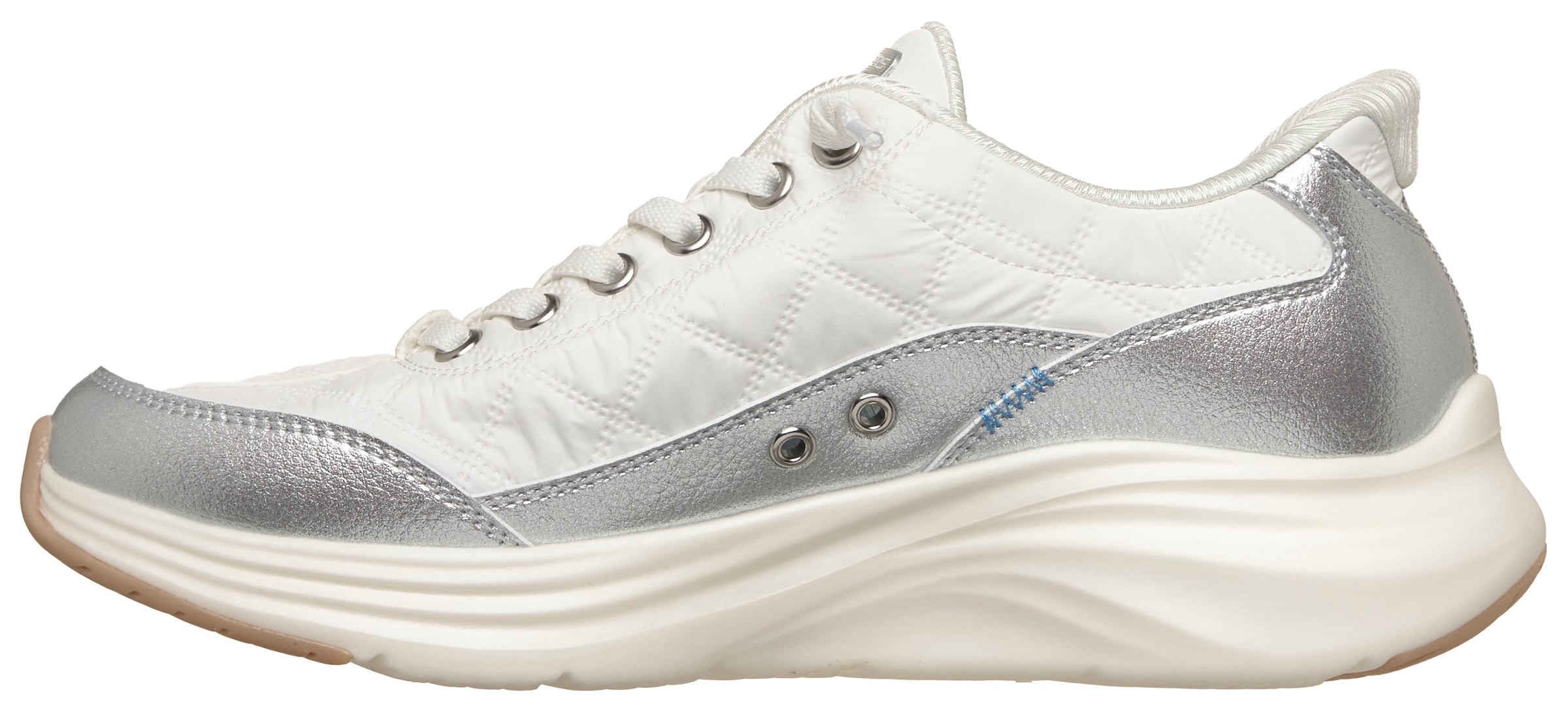 Skechers Slip-On Sneaker »Contour Foam - Metallic Dream«  Schlupfschuh, Halbschuh, Freizeitsneaker mit Metallic-Besatz
