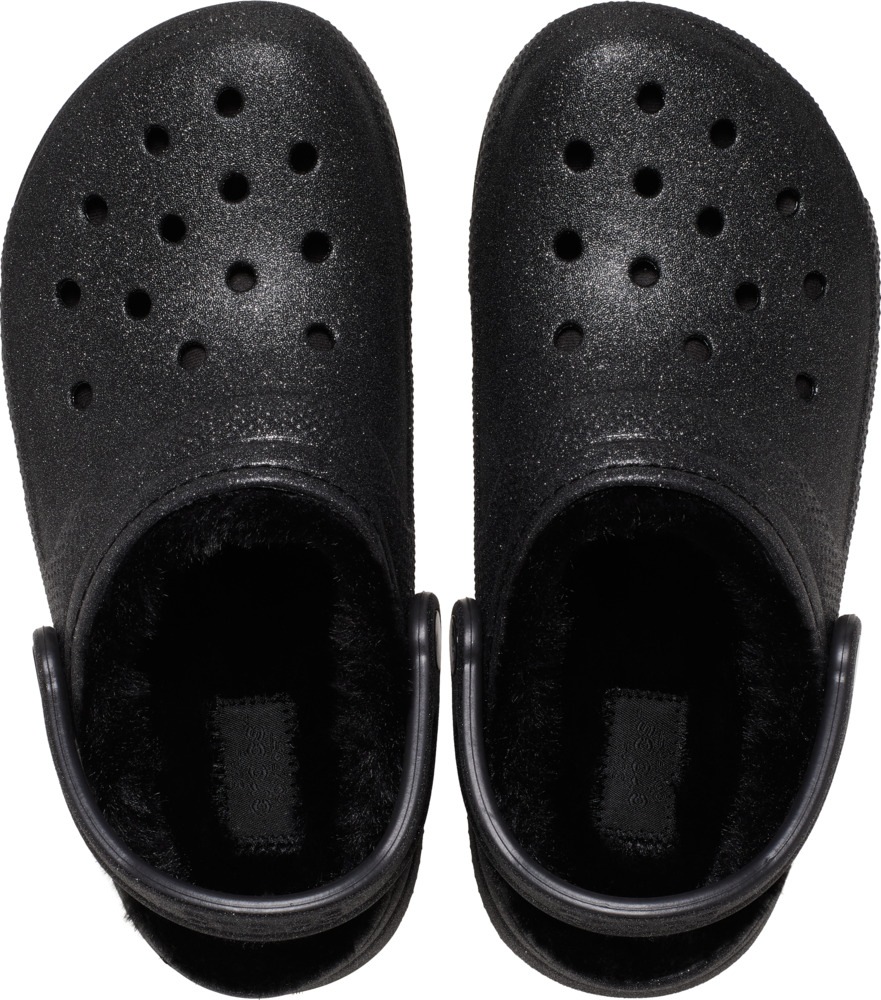 Crocs Clog »Classic Fuzz Lined Glitter«, mit Lüftungsöffnungen