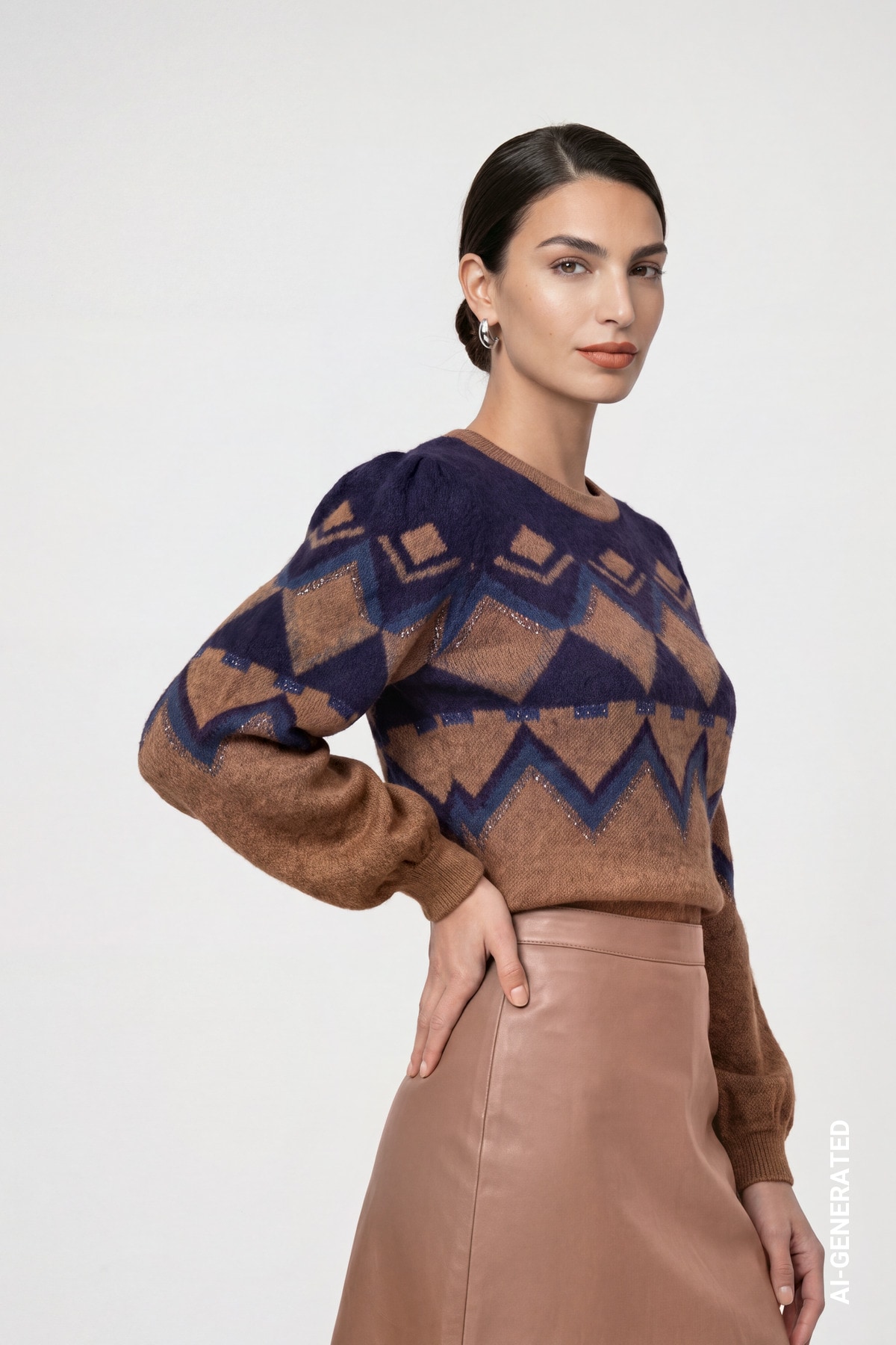 Monari Norwegerpullover Regular fit mit Norwegermuster