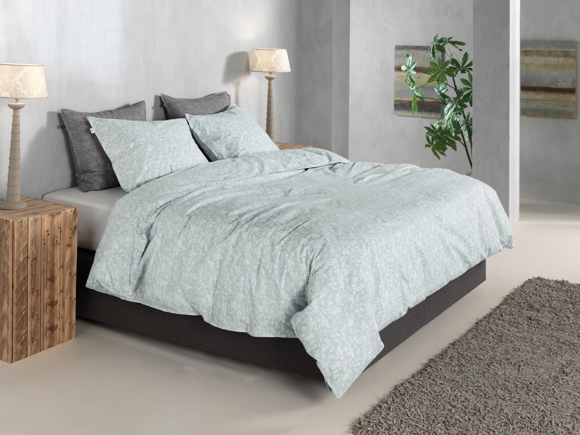 ZO HOME Bettwäsche »Zohome Bettwäsche Baumwolle Petali-di-Lino« 2 Bettwäsche aus 100% Baumwolle, hochwertige Renforcé, ab 135x200 cm.