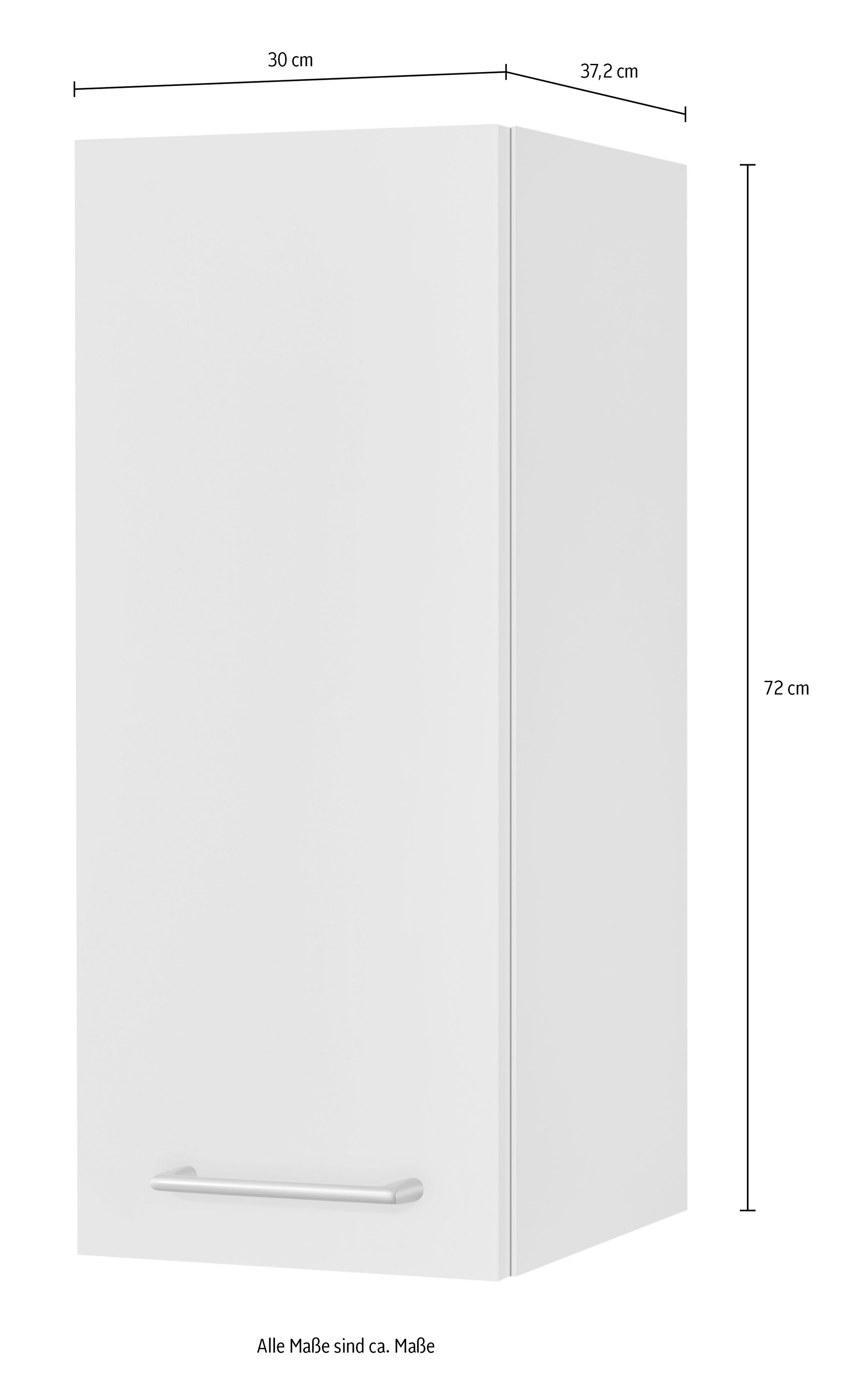 nobilia® Hängeschrank »"Laser", Ausrichtung wählbar, vormontiert,« in drei Breiten: 30, 45 und 60 cm, mit Soft-Close-Funktion