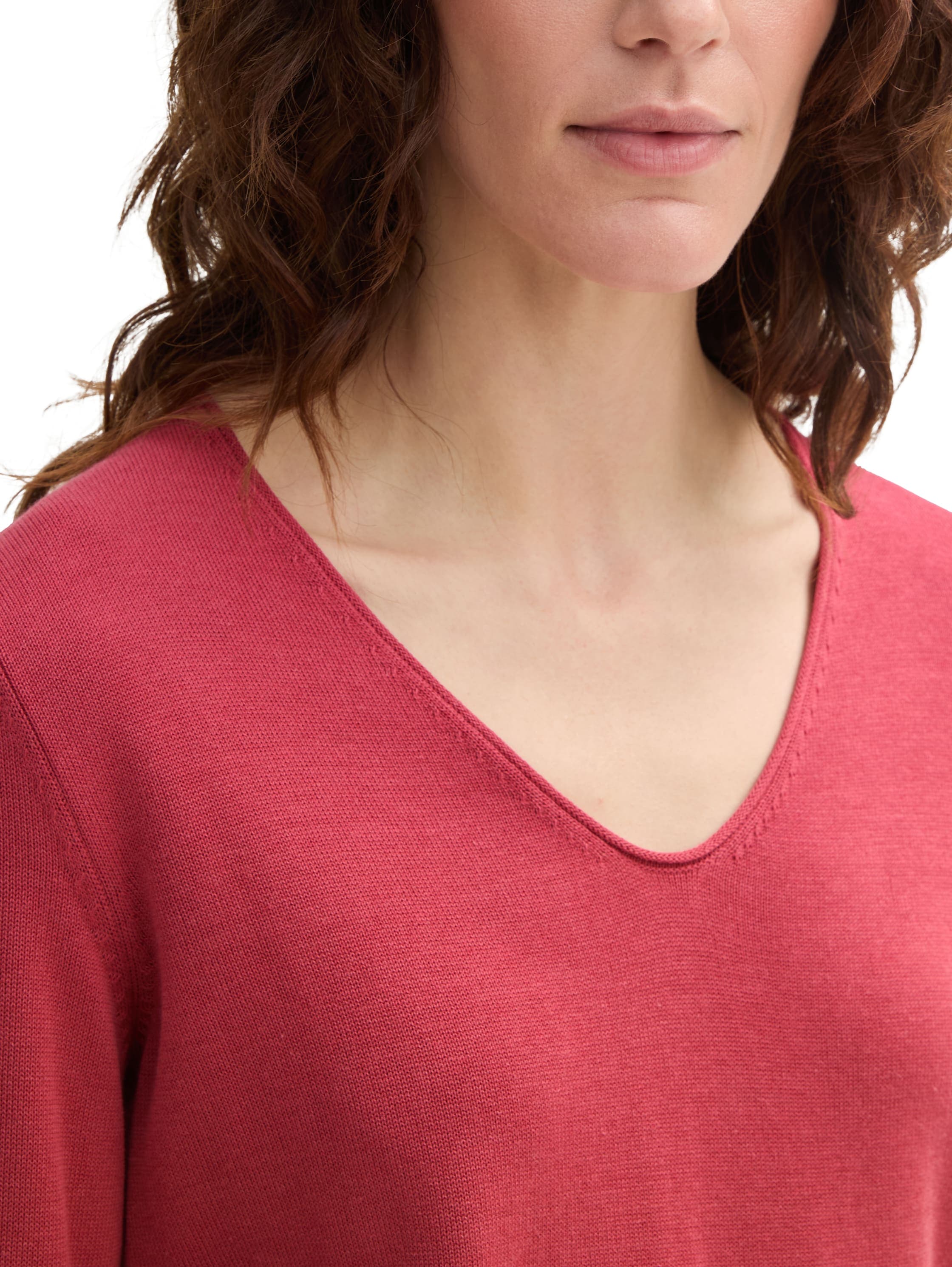 TOM TAILOR V-Ausschnitt-Pullover