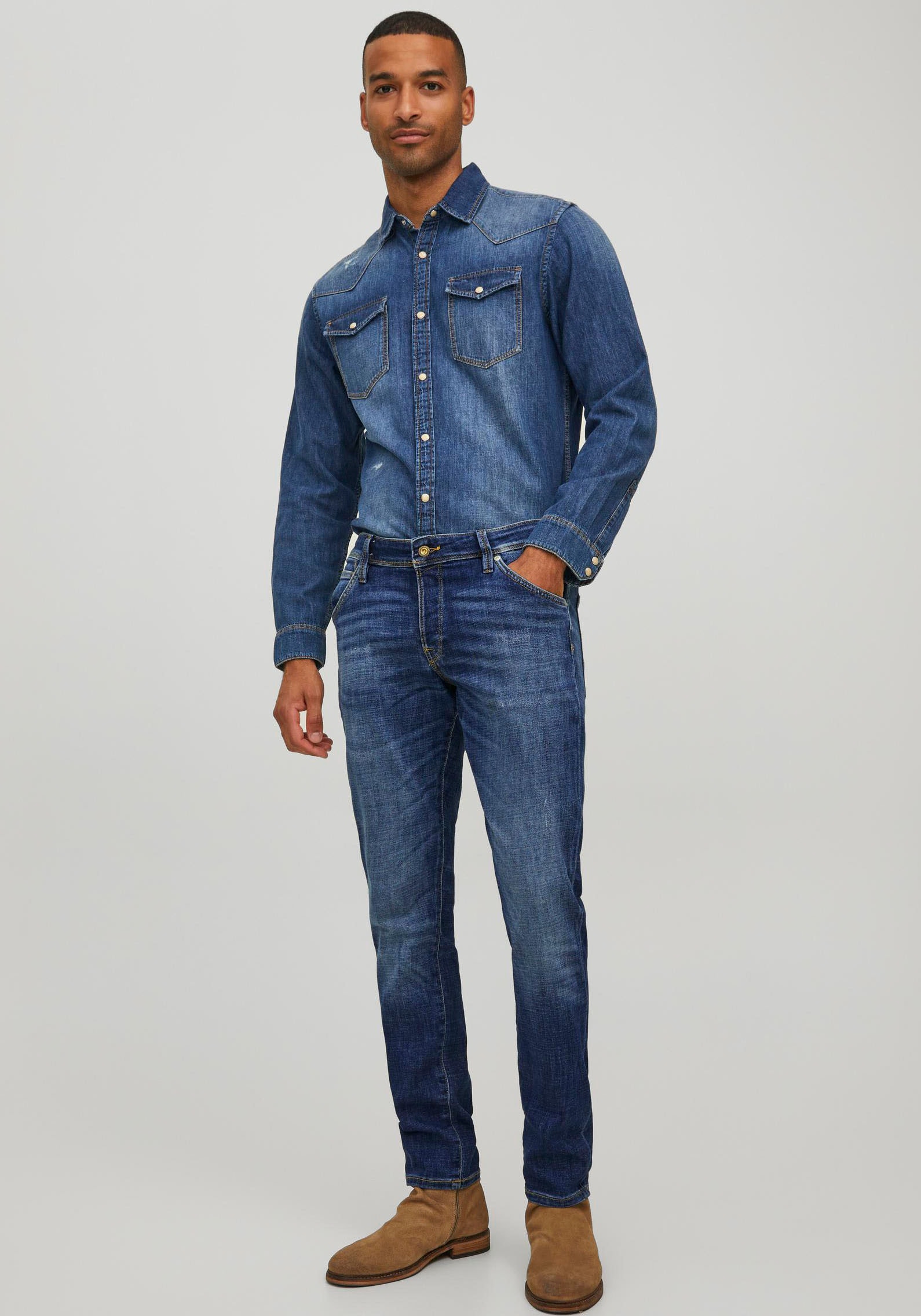 Jack & Jones Slim-fit-Jeans »JJIGLENN JJFOX AGI 304 50SPS NOOS«