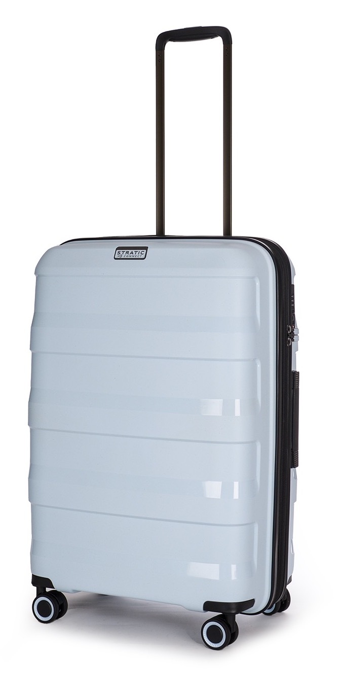 Stratic Trolley »STRAW+ Koffer M«, (1 St.), 4 Rollen, Hartschalenkoffer Trolley TSA-Zahlenschloss STRATIC CONNECT NFC-Chip