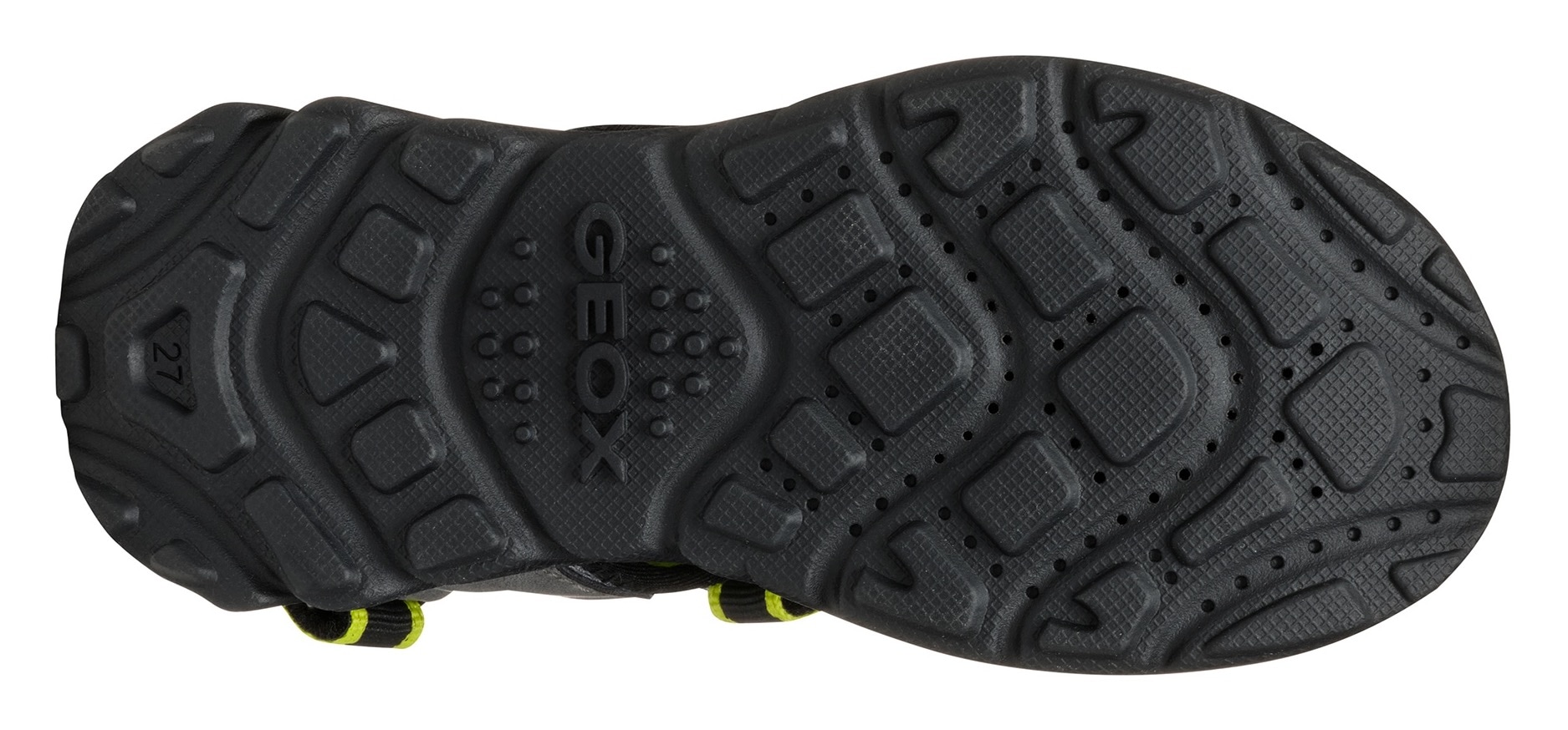 Geox Sandale »J SANDAL AIRADYUM BO«, Trekking Sandale, Sommerschuh, Klettschuh mit farbiger Innensohle