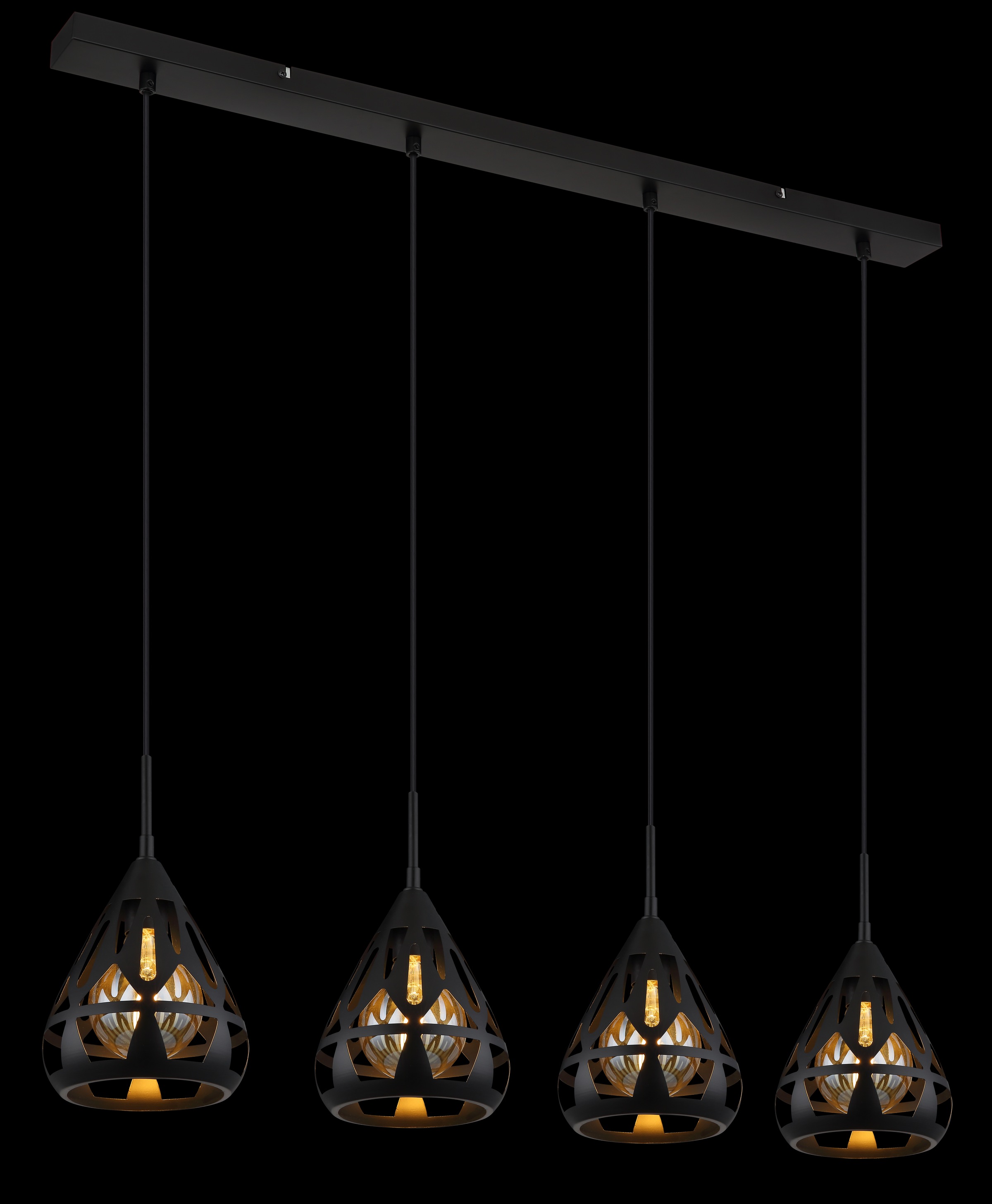 GLOBO LIGHTING Hängeleuchte »HASSAN« E27 1 Stk. Hängelampe/Pendelleuchte/Esszimmer/Wohnzimmer/Esstisch