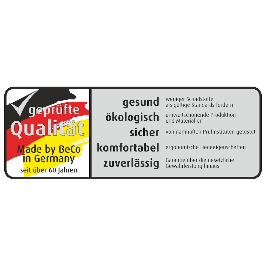 Beco Taschenfederkernmatratze »TFK Pro Gel Luxus«, 26 cm hoch, 500 Federn, (1 St.), Wendematratze mit zwei unterschiedlich festen Liegeseiten