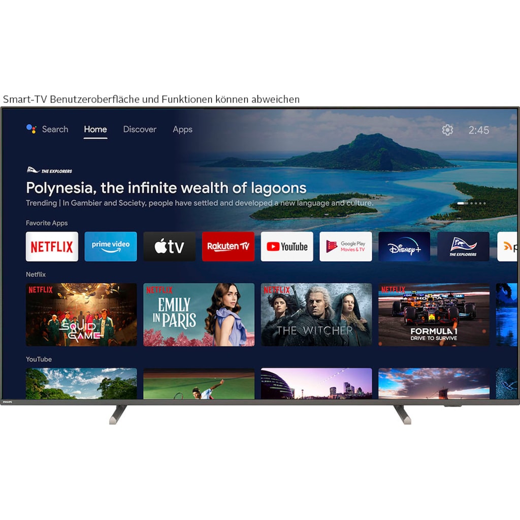 Philips LED-Fernseher »55PUS8107/12«, 139 cm/55 Zoll, 4K Ultra HD, Android TV-Smart-TV