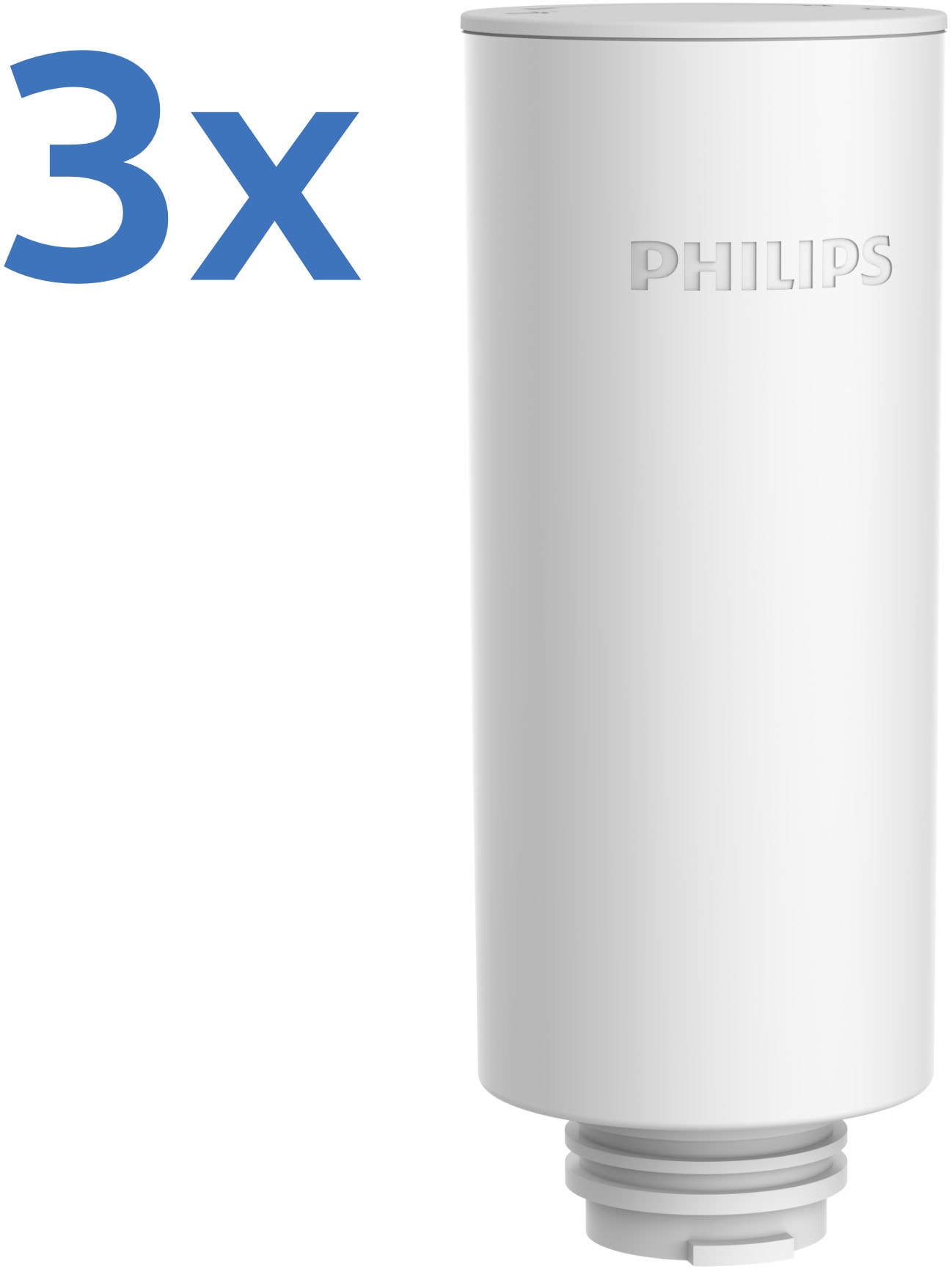 Philips Wasserfilter »Philips Instant Wasserfilter-Spender 3L inkl. 3 Ersatzfilter« Set, 5 Stk. tlg. Nutzungsabhängige Anzeige der Filterlebensdauer