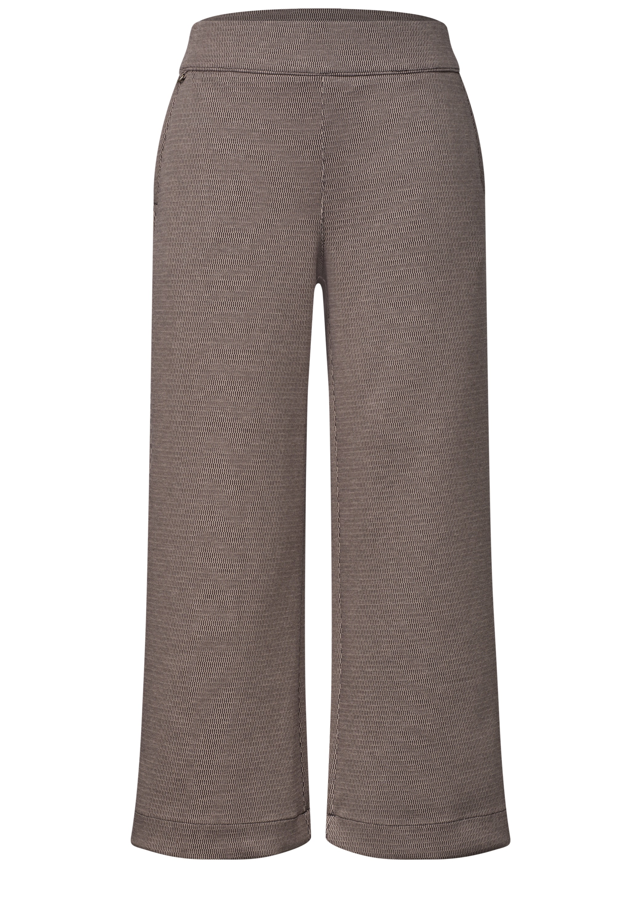 STREET ONE Culotte  Stoffhose aus Jersey mit Jacquard Dessin