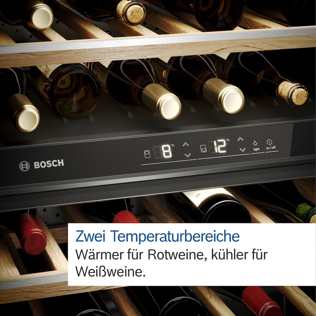 BOSCH Weinkühlschrank »KWK16ABGA«, für 44 Standardflaschen á 075l