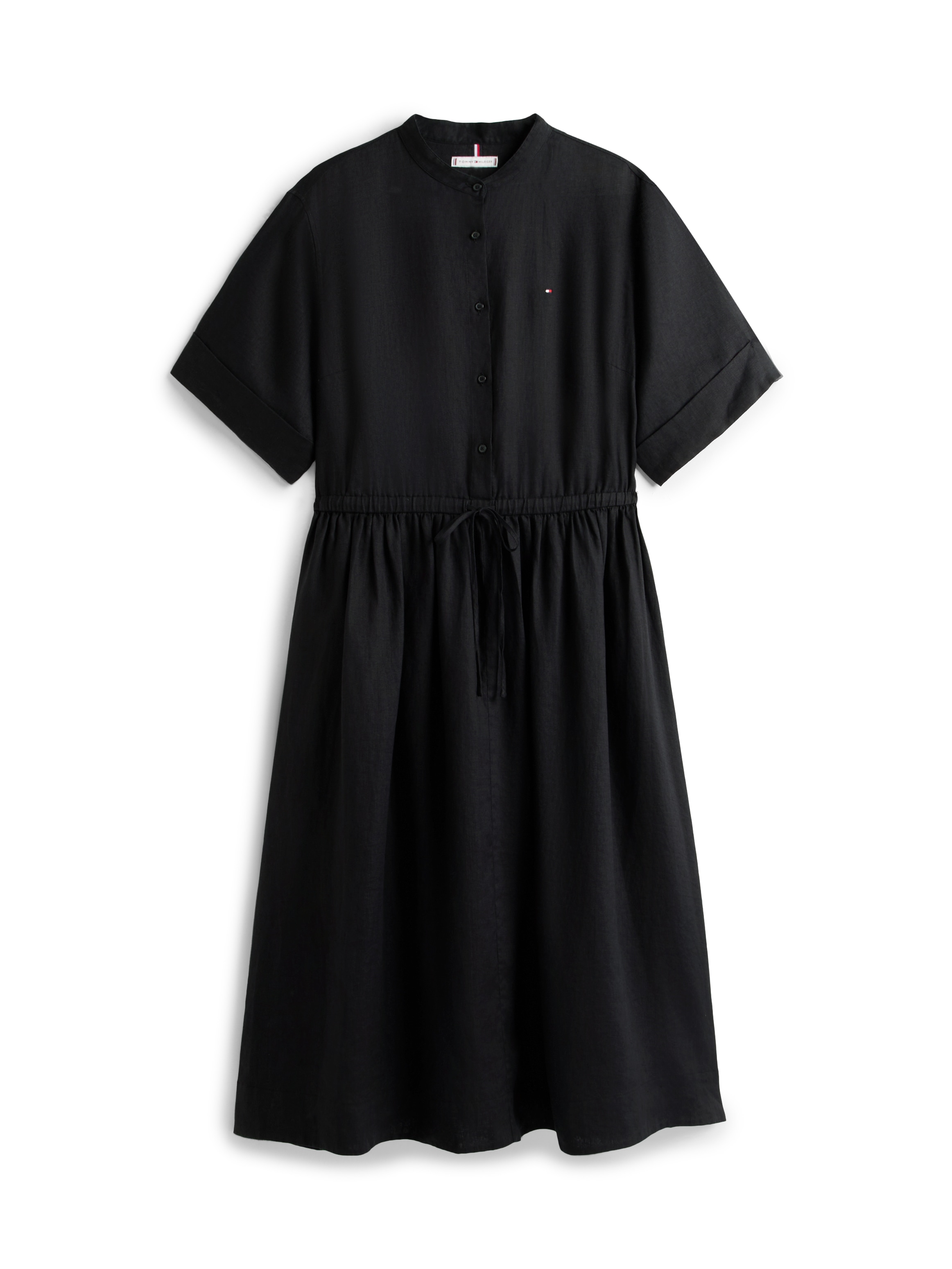 Tommy Hilfiger Curve A-Linien-Kleid »CRV LINEN MIDI SHIRT DRESS SS« in großen Größen