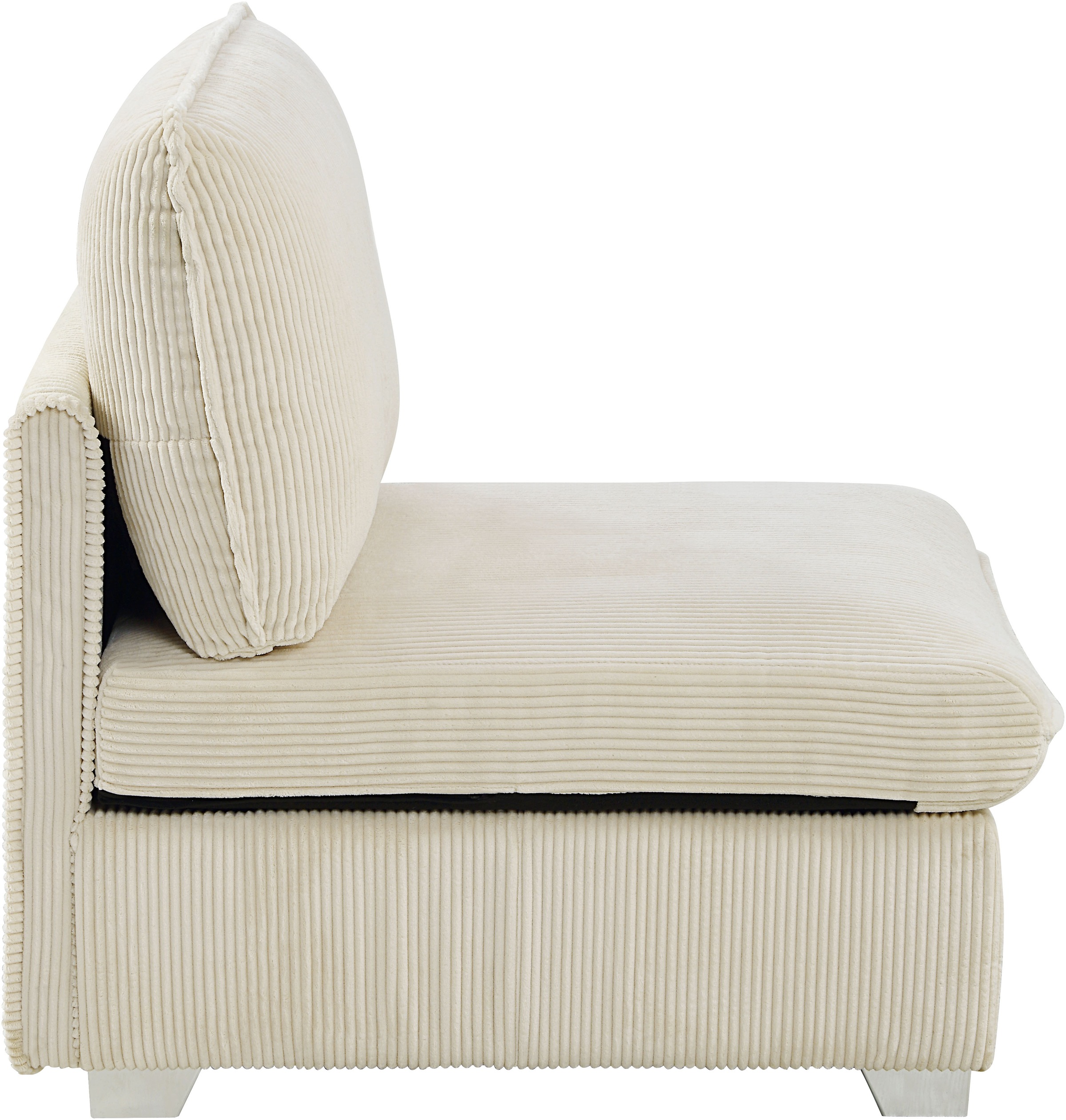 ATLANTIC home collection Wohnlandschaft, modularer 4-Sitzer mit 2 Hockern, weicher Cordbezug