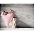 Home affaire Leinwandbild »Heart Love Pink«, 50/40 cm