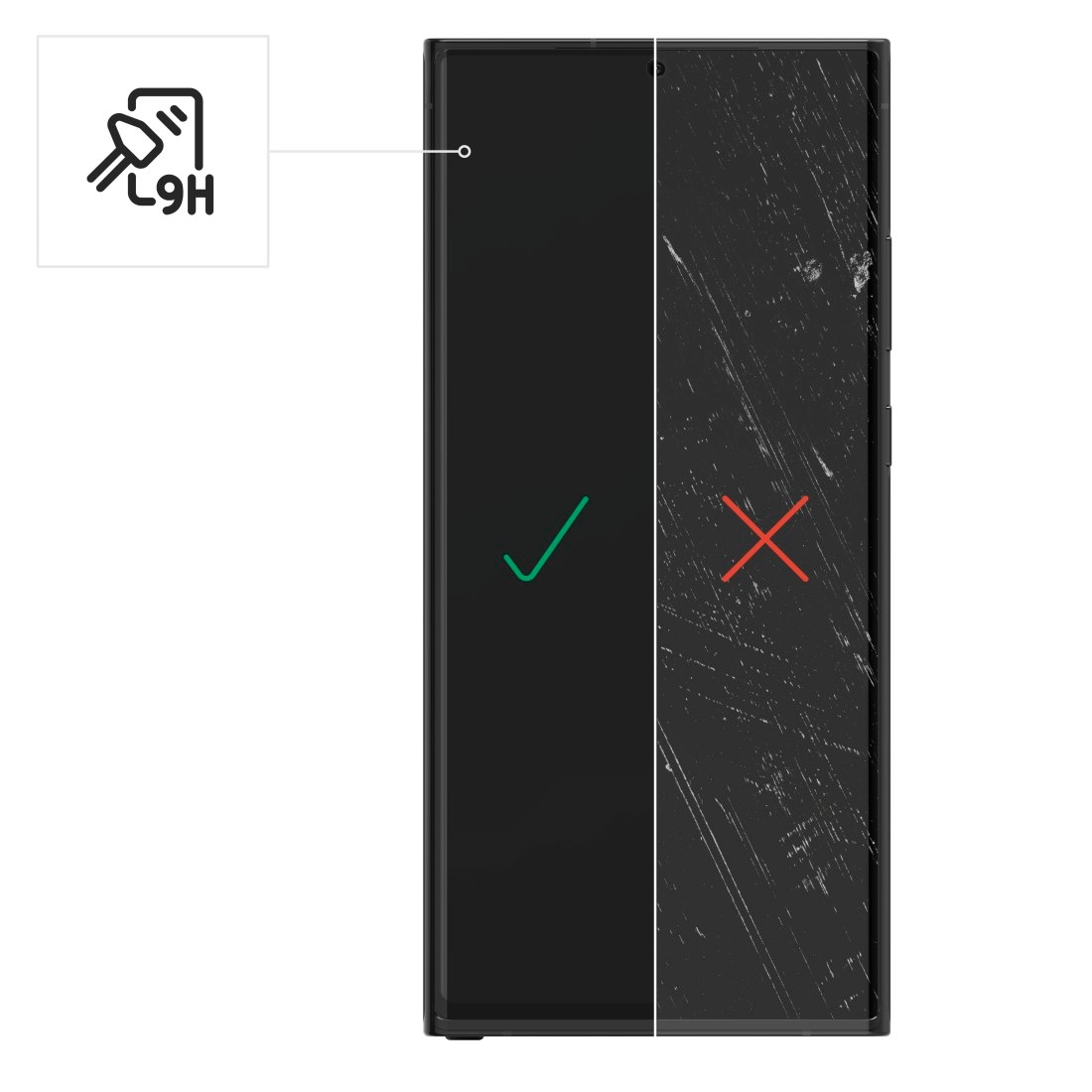 Hama Displayschutzglas »Schutzglas-Set für Samsung Galaxy S23 Ultra«, 3x Displayschutz, 1x Kameraschutz