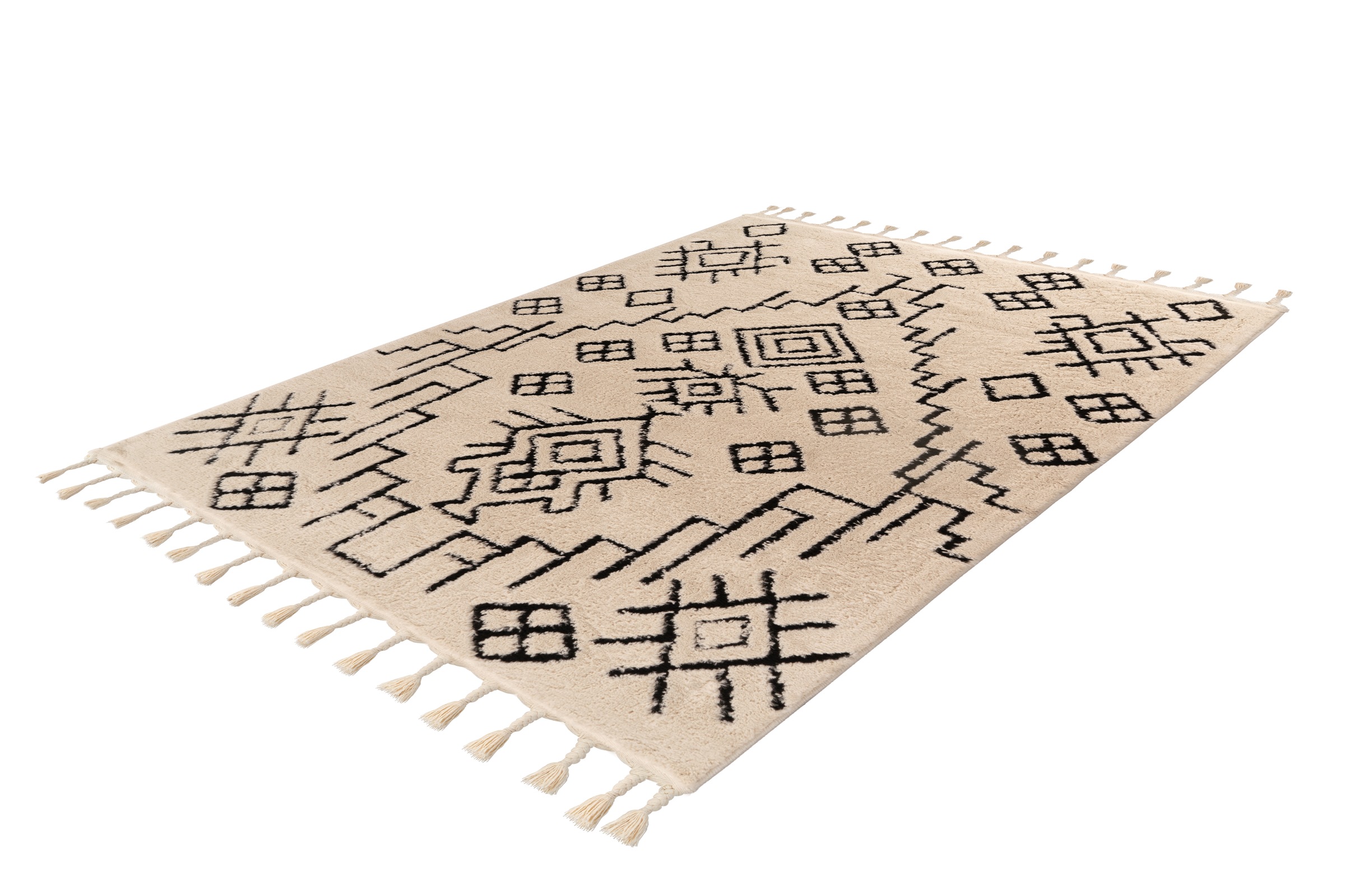 Kayoom Teppich »Loris 525« rechteckig 22 mm Höhe 144.000 Points / qm, Ethno-Design, weiche Haptik