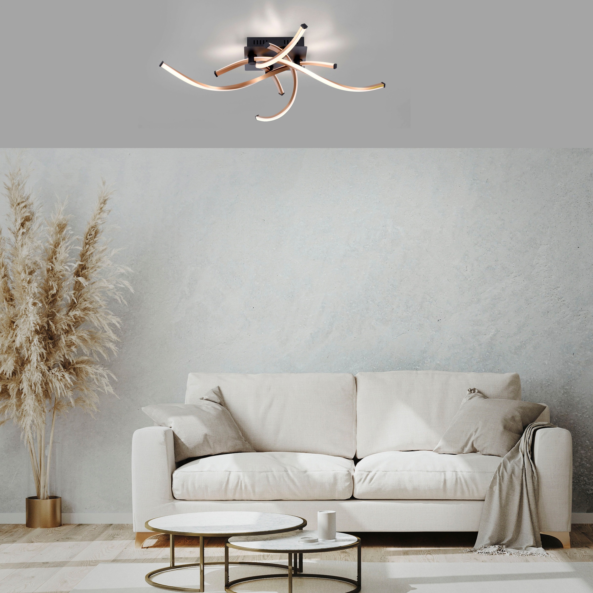Paul Neuhaus Deckenleuchte »POLINA«, 4 flammig, Leuchtmittel LED-Board | LED fest integriert, LED, Simply Dim