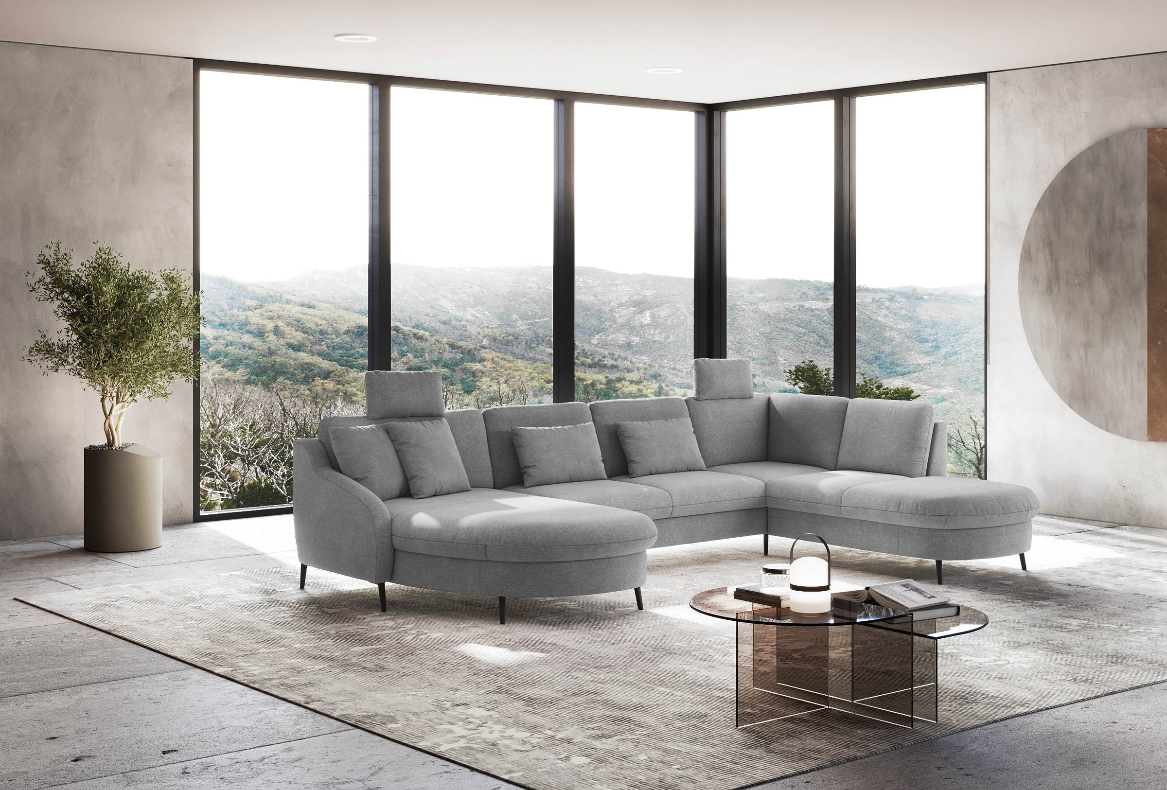 sit&more Wohnlandschaft »Soul U-Form«, wahlweise mit Bett und Bettkasten