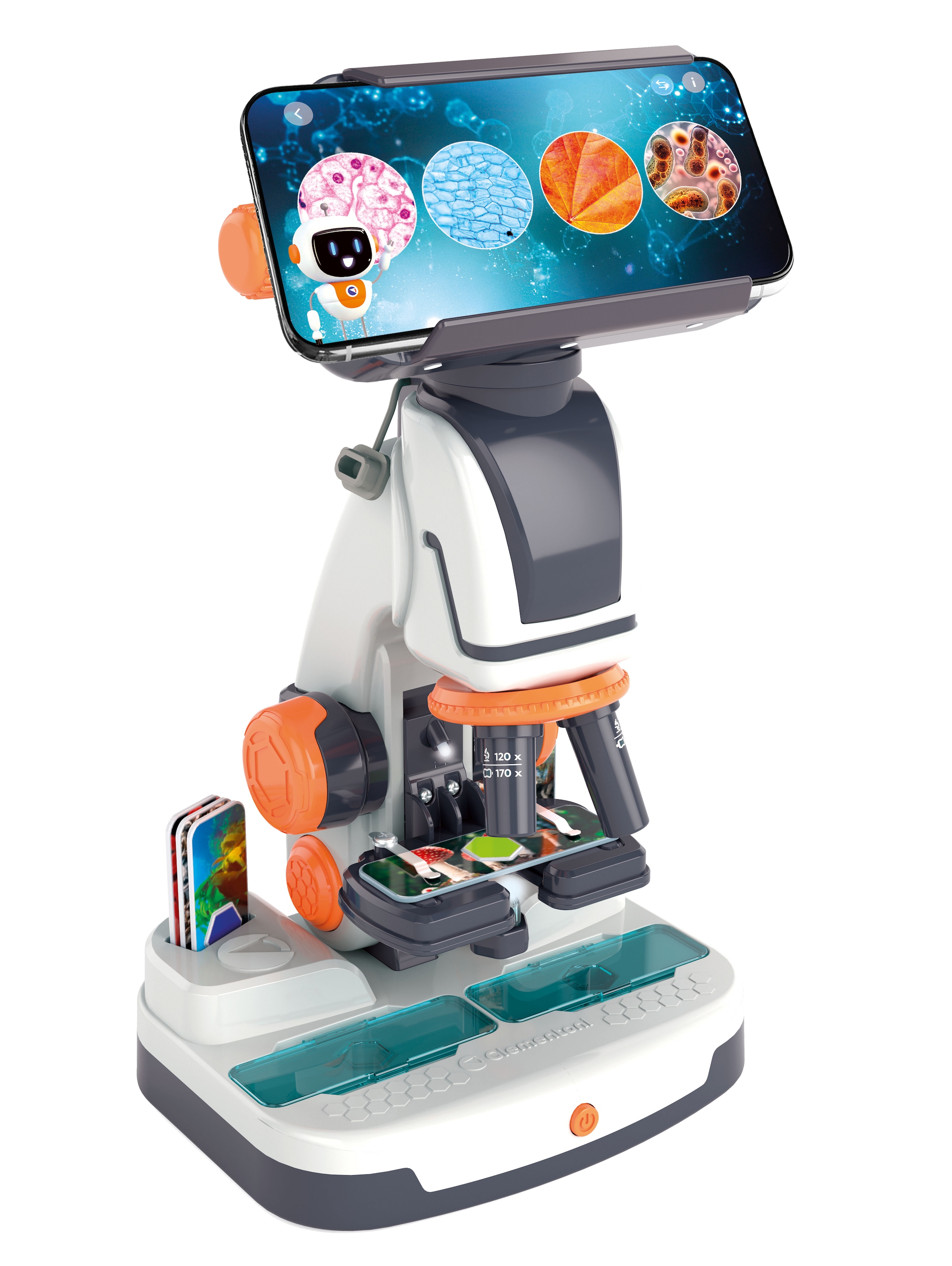 Clementoni® Experimentierkasten »Galileo Lab, Mein digitales Mikroskop« mit Wi-Fi-Kamera und 2 Lichtern