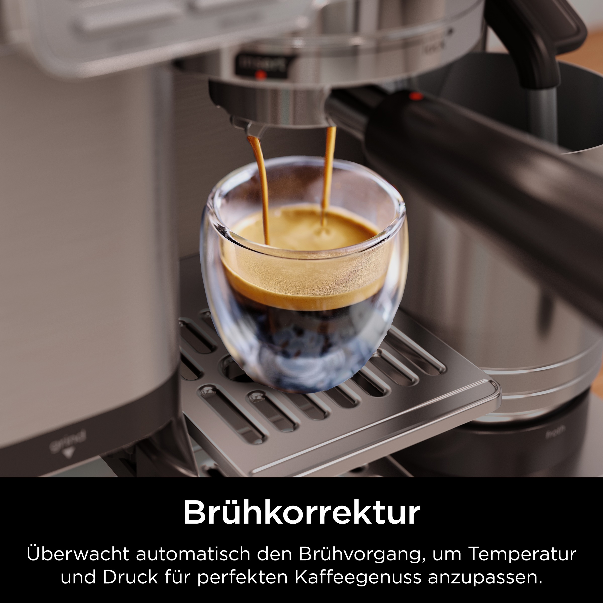 NINJA Espressomaschine »Ninja Luxe™ Café Pro Kaffeemaschine ES701EU«, 3-in-1-Kaffeemaschine für Espresso, Filterkaffee und Cold Brew