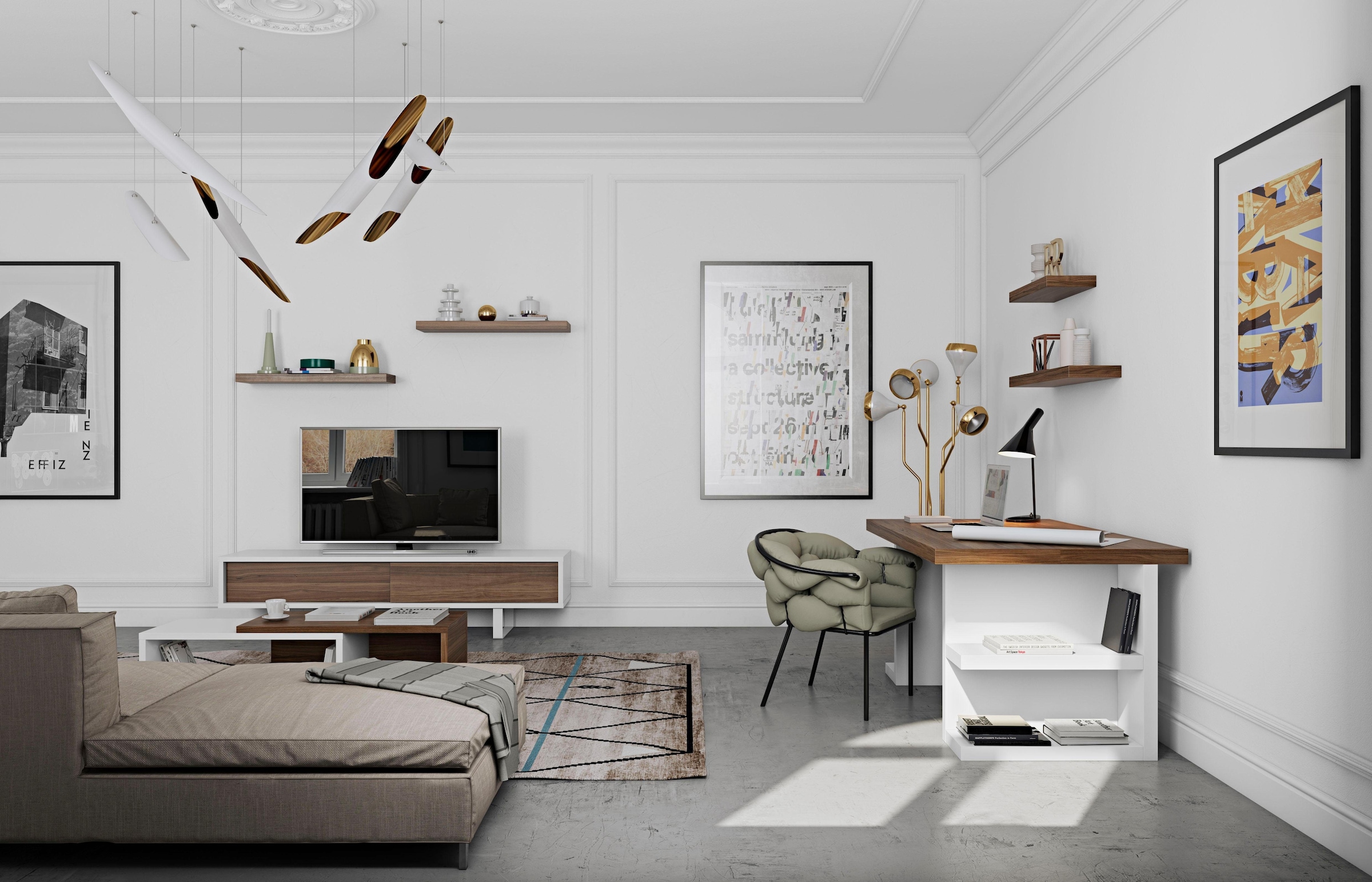 TemaHome Wandboard »Balda«, mit einer Metallstange zur Wandmontage, in unterschiedlichen Größen