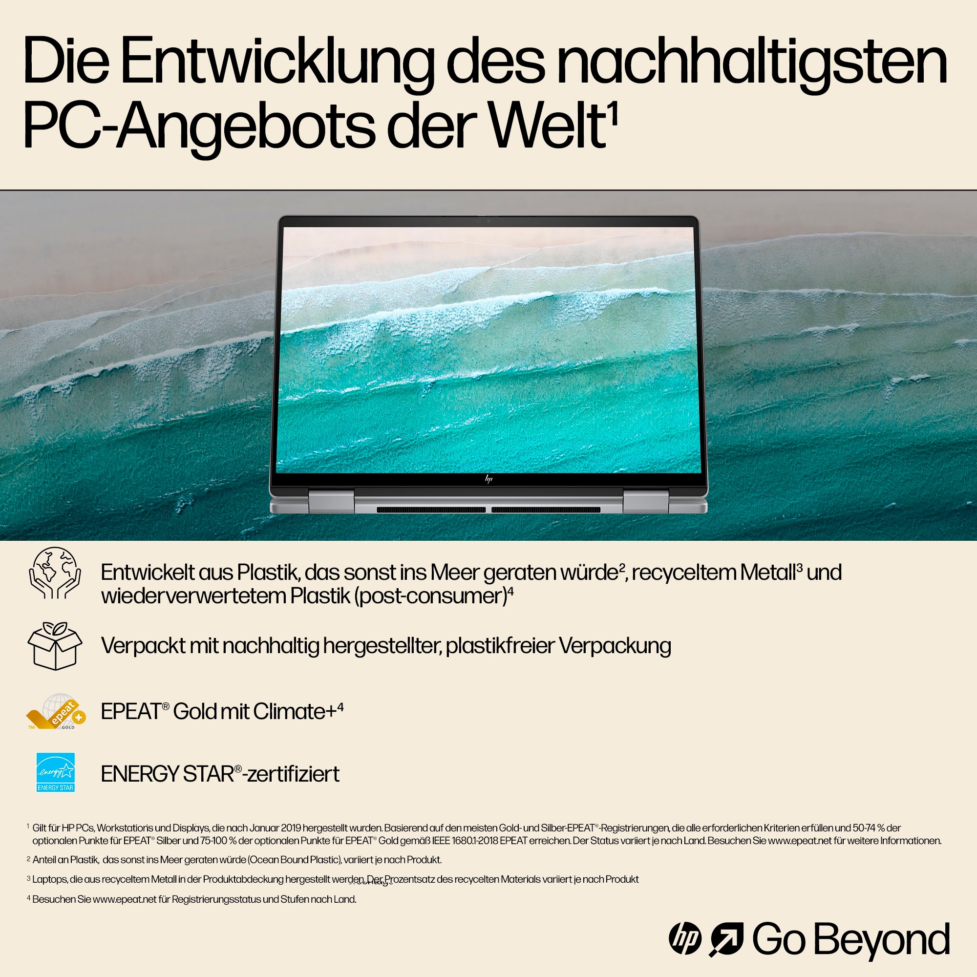 HP Notebook »Laptop 14-fa0057ng Meteor Silver (P)«, 35,6 cm, / 14 Zoll, AMD, Ryzen 5, Radeon Graphics, 512 GB SSD
