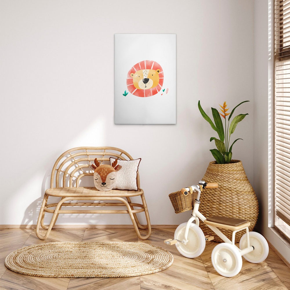 A.S. Création Leinwandbild »Elephant Lion Giraffe 2 - Wandbild Weiß Keilrah günstig online kaufen